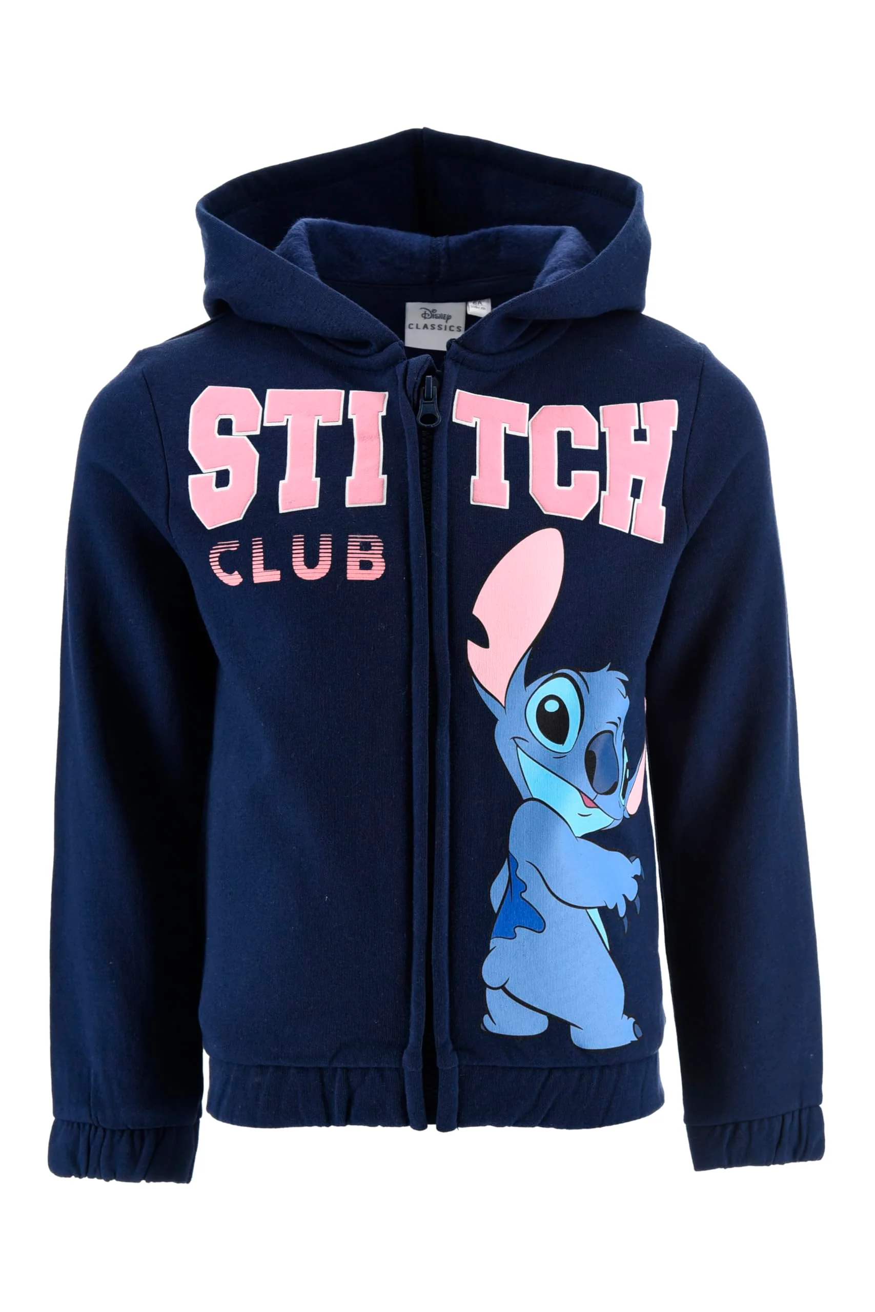 Disney Stitch Mädchen Kapuzenpullover, Pullover mit Reissverschluss, Geschenk für Mädchen, Grössen 3
