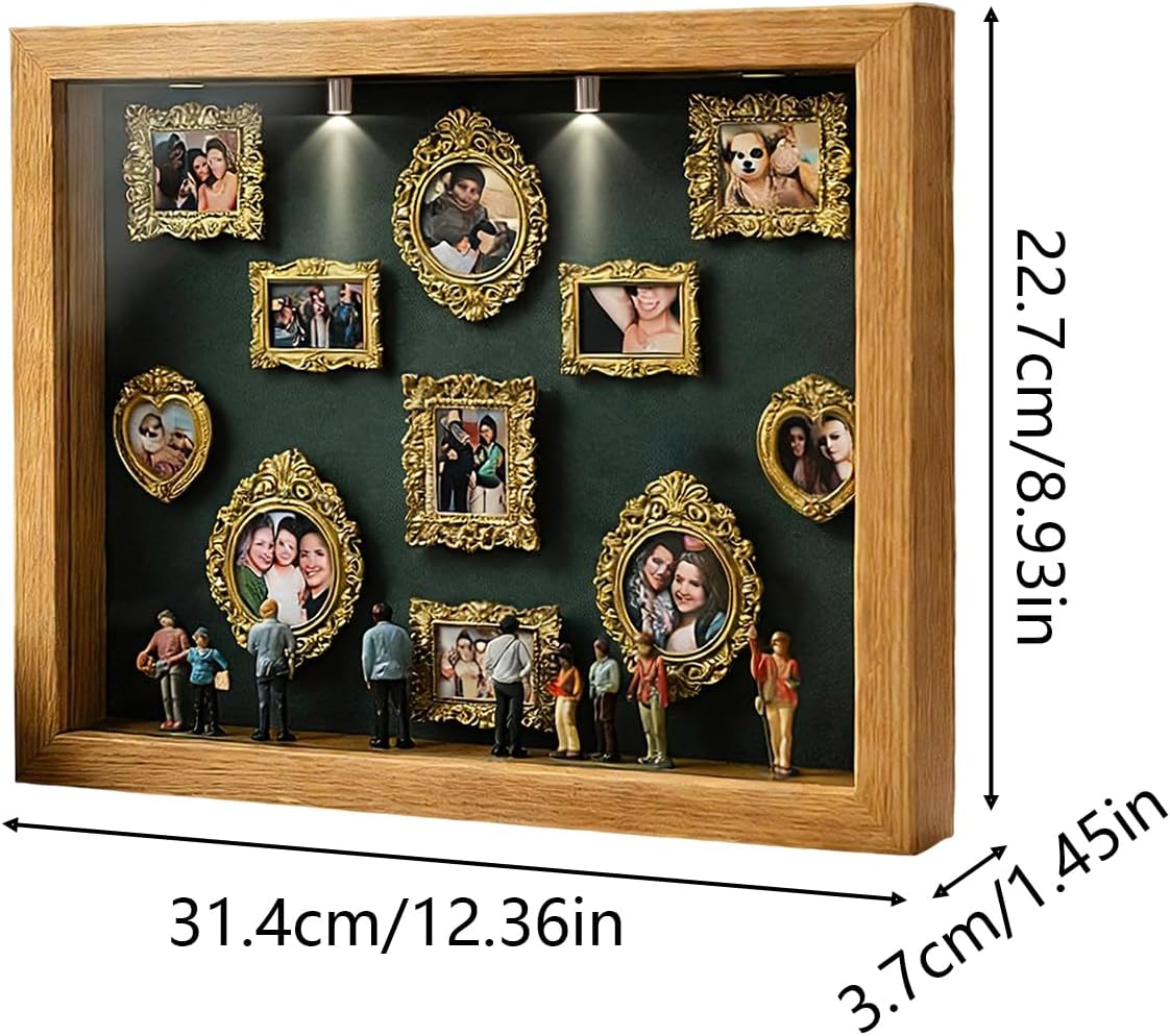 DIY Mini Museum Silhouetten Box,Museum of Us,Personalisiertes Schattenbox-Set mit goldenen Mini-Rahm - Image 5