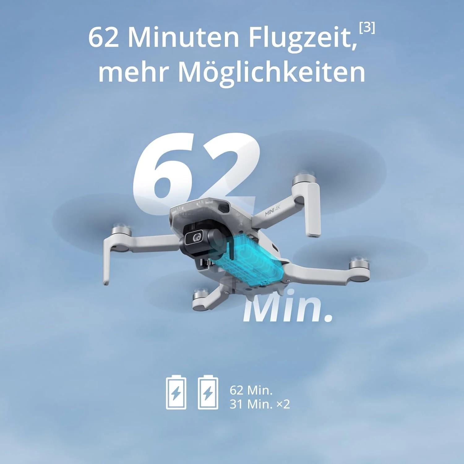 DJI Mini 4K Camera Drone Combo, Drohne mit 4K UHD Kamera für Erwachsene, unter 249 g, 3-Achsen Gimba - Image 5