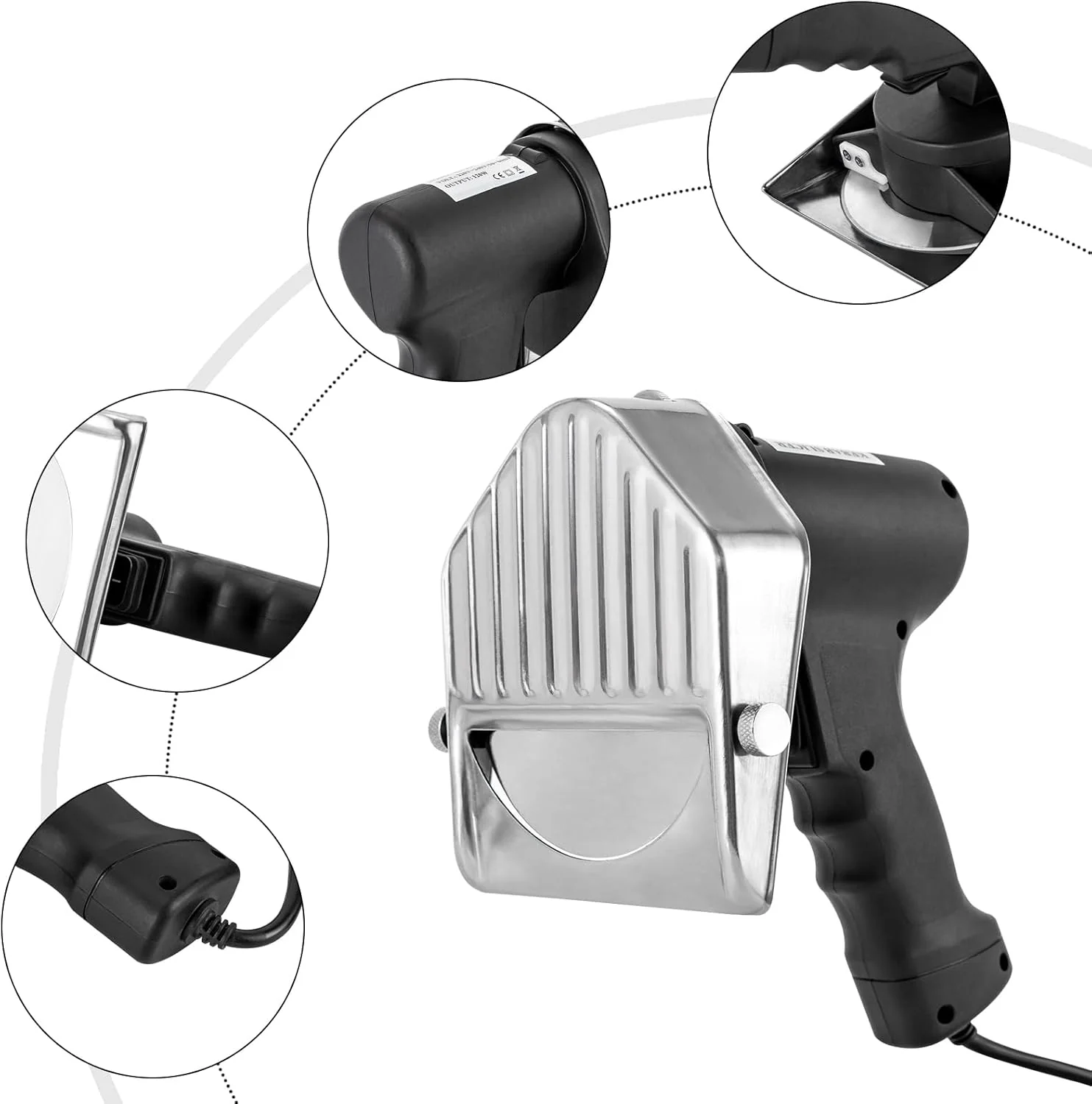Dönermesser, 120W Elektrisches Schawarma-Messer, Kommerzieller Türkischer Kebab-Schneider enthält 1- - Image 3