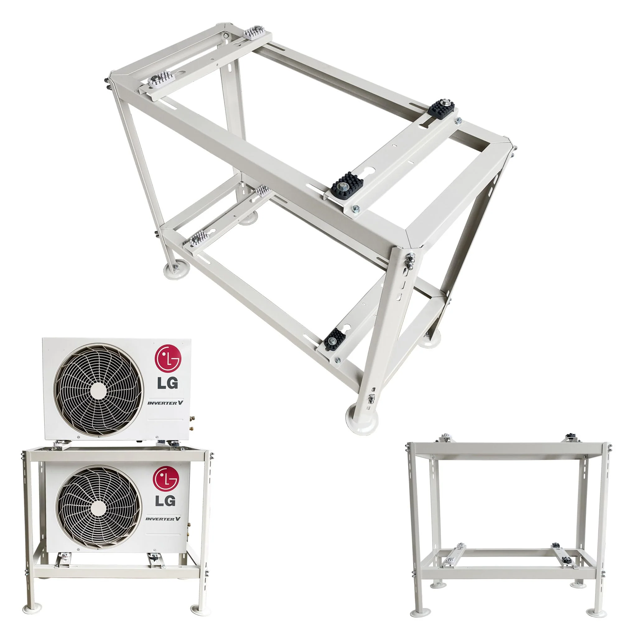 Doppelbodenhalterung bzw. Bodenkonsole für zwei Klimaanlagen/Wärmepumpen Aussengeräte FREEDOM EVO 48