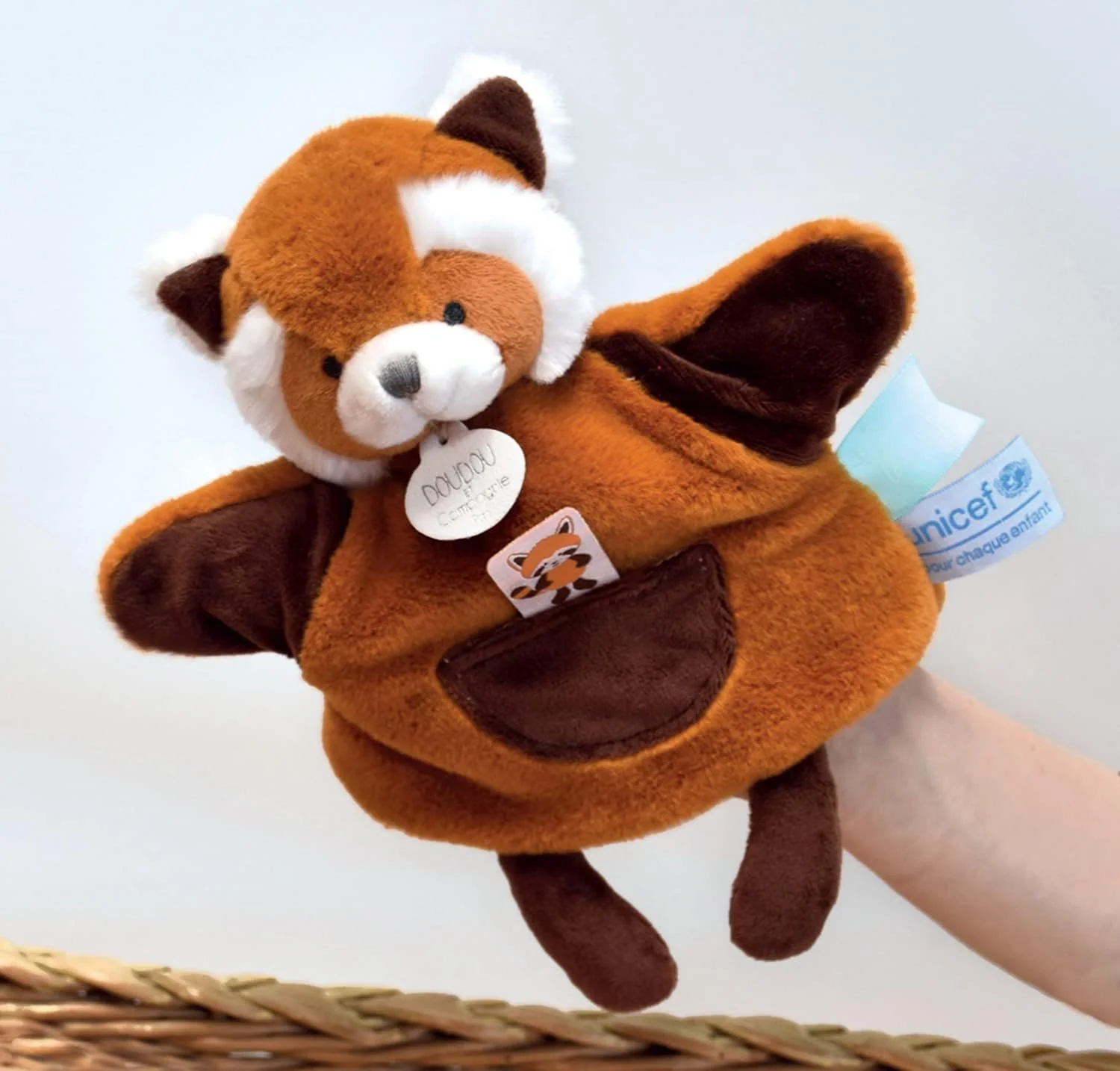 Doudou et Compagnie - Unicef DC3988 Kuschelpuppe – Panda rot – 25 cm – schöne Geschenkbox – Baby & M - Image 2