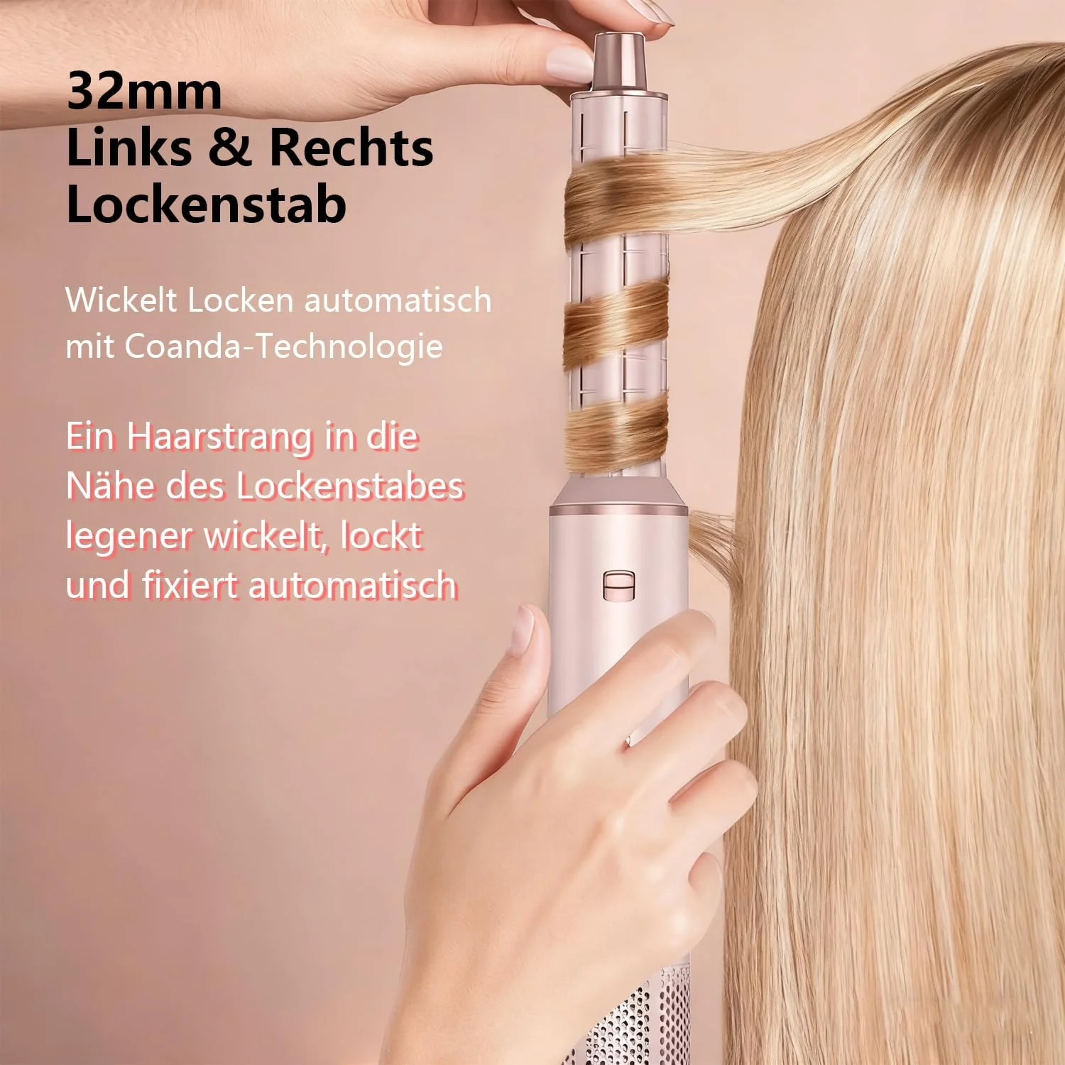 Dryhsip Warmluftbürste, 5 in 1 Hairstyler, Föhnbürste mit haartrockner für Frauen, Airstyler mit Föh - Image 3