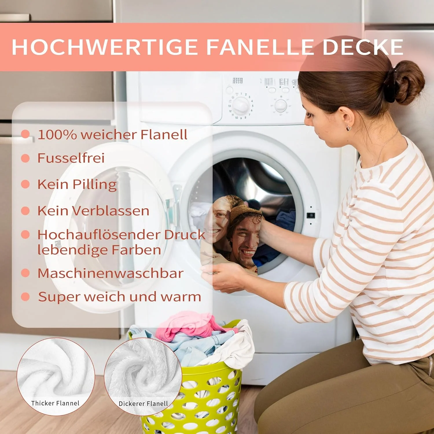 Easycosy personalisierte Decke für Paare - Geschenke für Sie Frauen Benutzerdefinierte Bild ersonali - Image 4