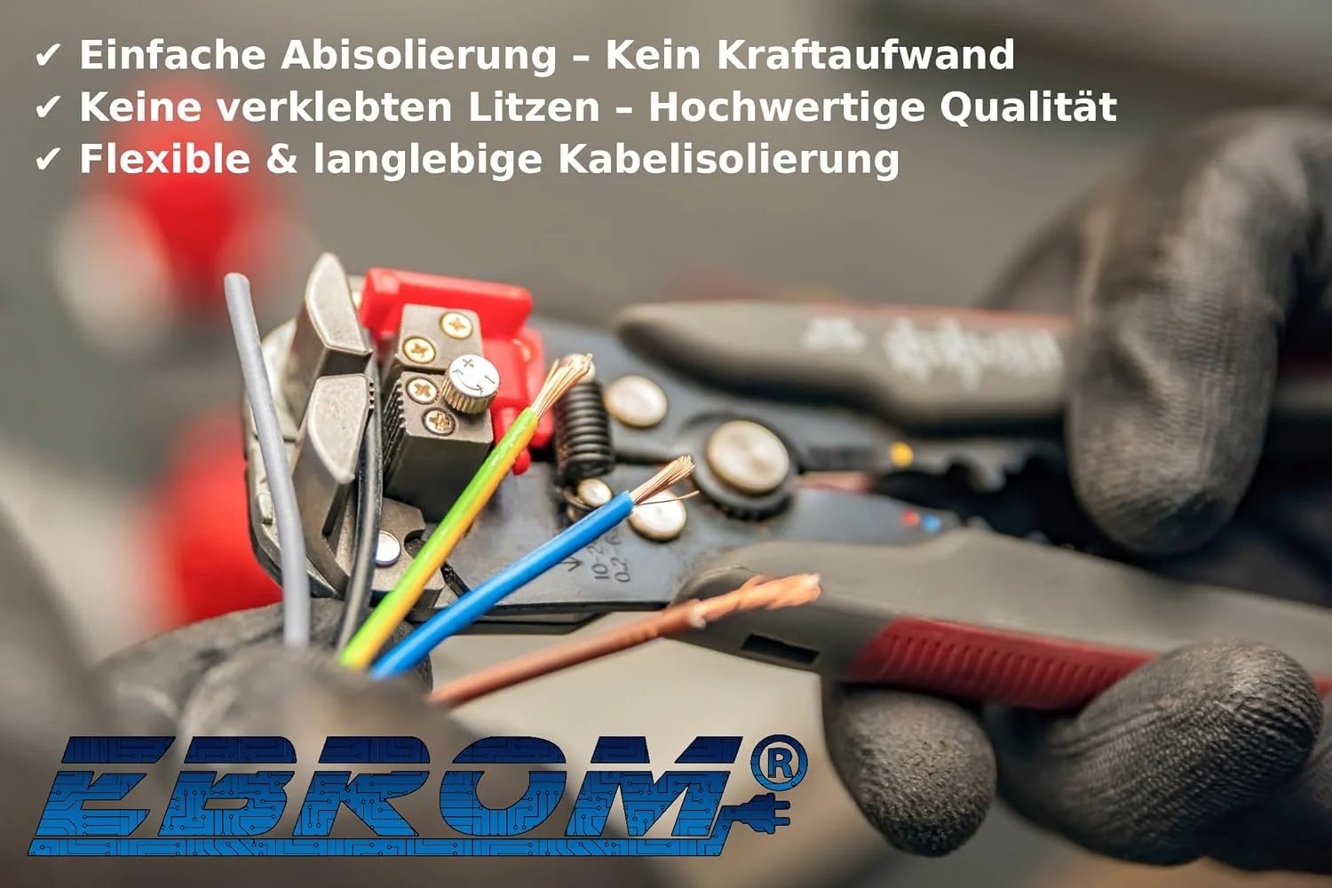 EBROM Kunststoff Schlauchleitung RUND, Kabel, Stromkabel, Leitung, Gerätekabel H03VV-F 3x0,75 mm² Fa - Image 4
