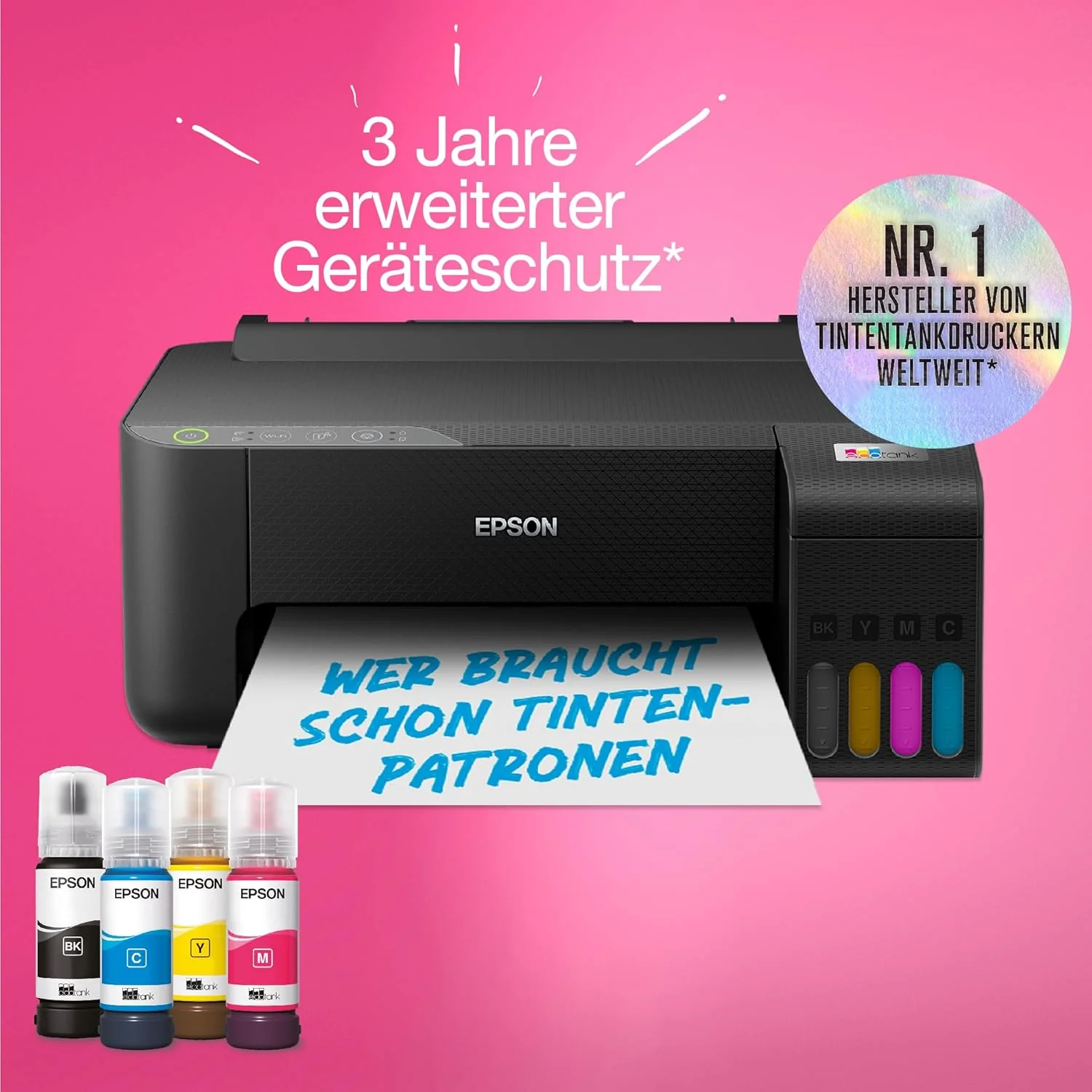 EcoTank ET-1810 A4-Wi-Fi-Tintentankdrucker, mit einem im Lieferumfang enthaltenen Vorrat an Tinten v - Image 4