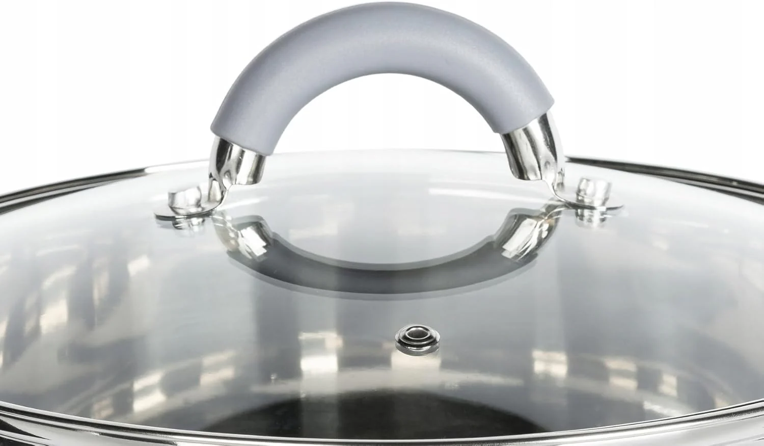 Edelstahl Kochtopf 3L mit Glasdeckel Topf Suppentopf Universaltopf Induktion 20cm - Image 4