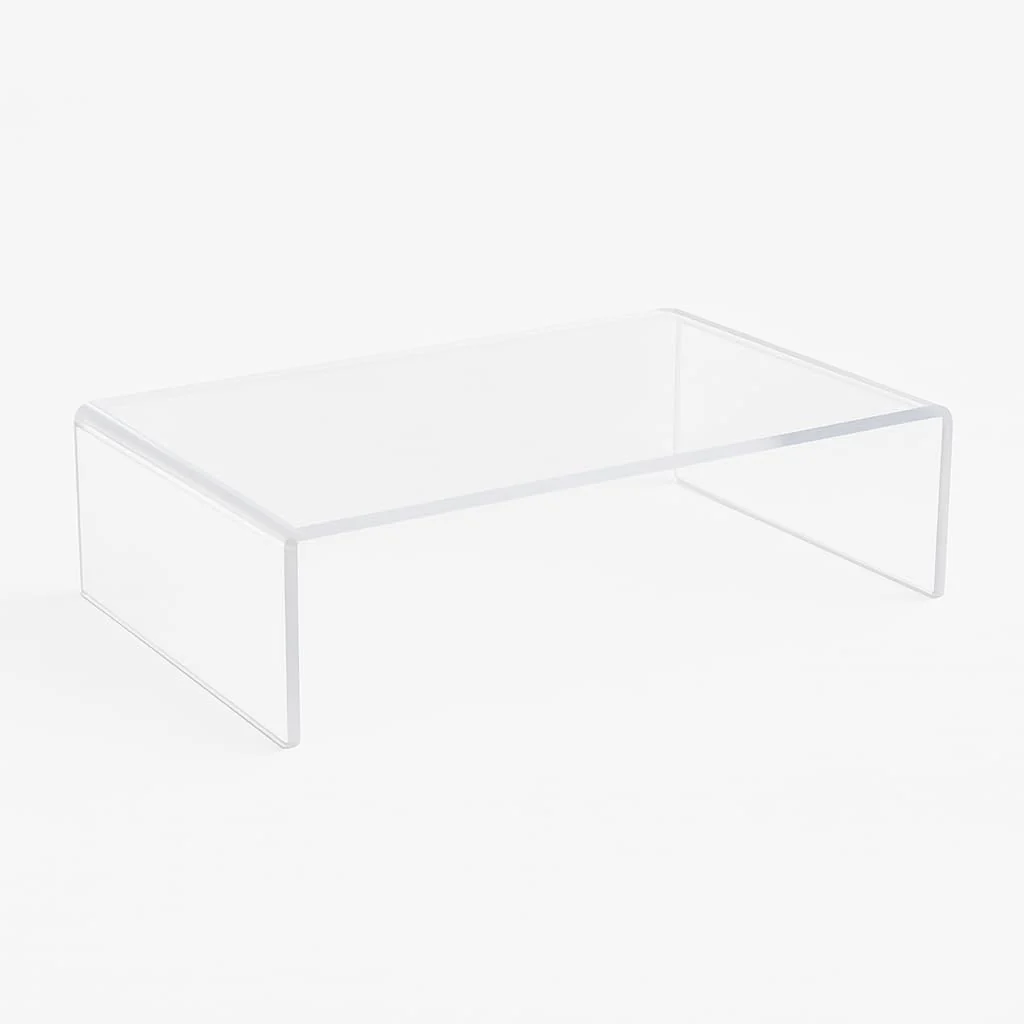 EH Design Monitorerhöhung aus Acryl, Schreibtisch, Transparent, Laptop, Monitor Ständer,Monitor Erhö