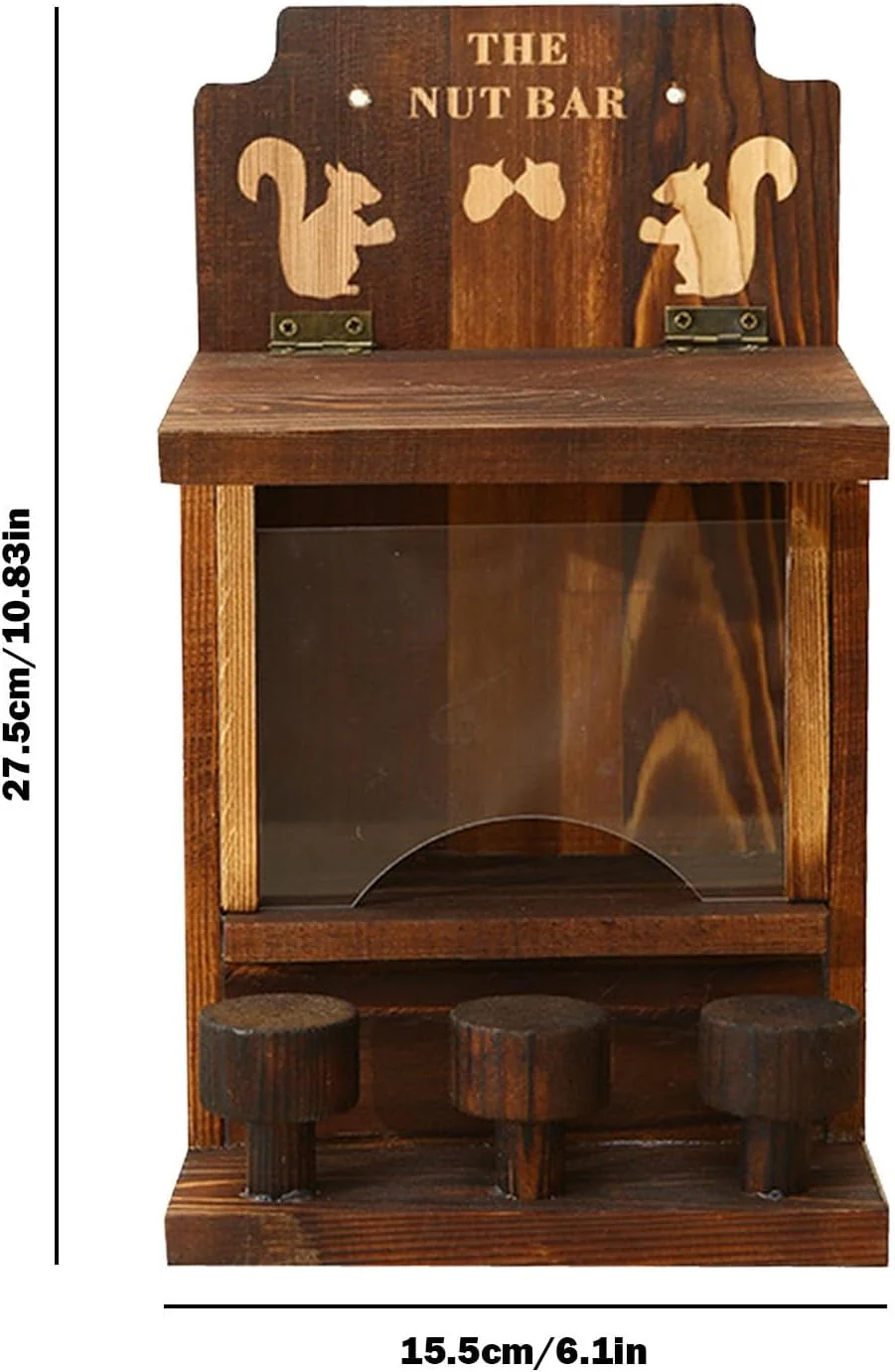 Eichhörnchen-Futterspender für den Aussenbereich,Eichhörnchen-Futterspender | -Eichhörnchen-Bar mit - Image 5