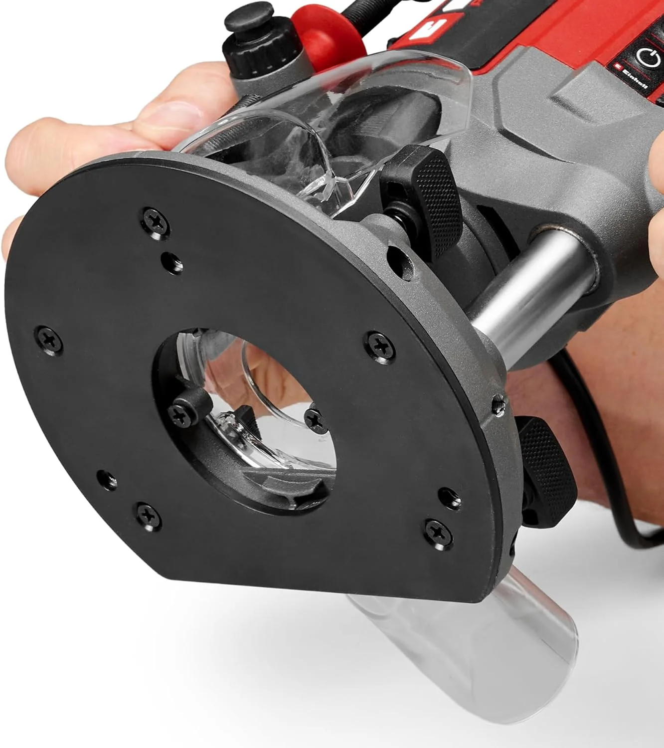 Einhell Professional Oberfräse TP-RO 1400 E (1400 W, Hubhöhe 55 mm, Spannzangen Ø 6 und 8 mm, LED-Li - Image 5