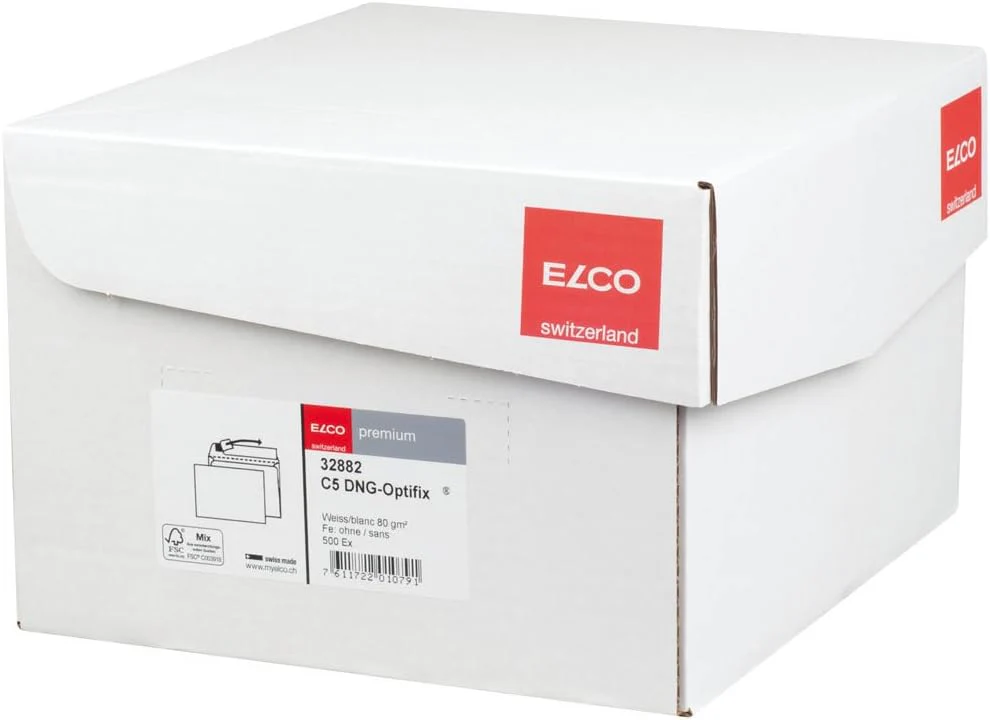 Elco 32882 Premium Briefumschlag, Innendruck vorhanden, C5, 229 x 162 mm, 80 g/qm, 500 Stück, hochwe - Image 2