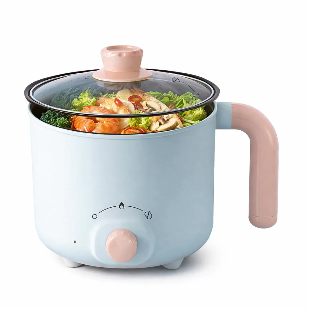 Elektrischer Hot Pot, Mini-Elektro-Kochtopf, Schnelles Aufheizen, Automatischer Stromausfallschutz,