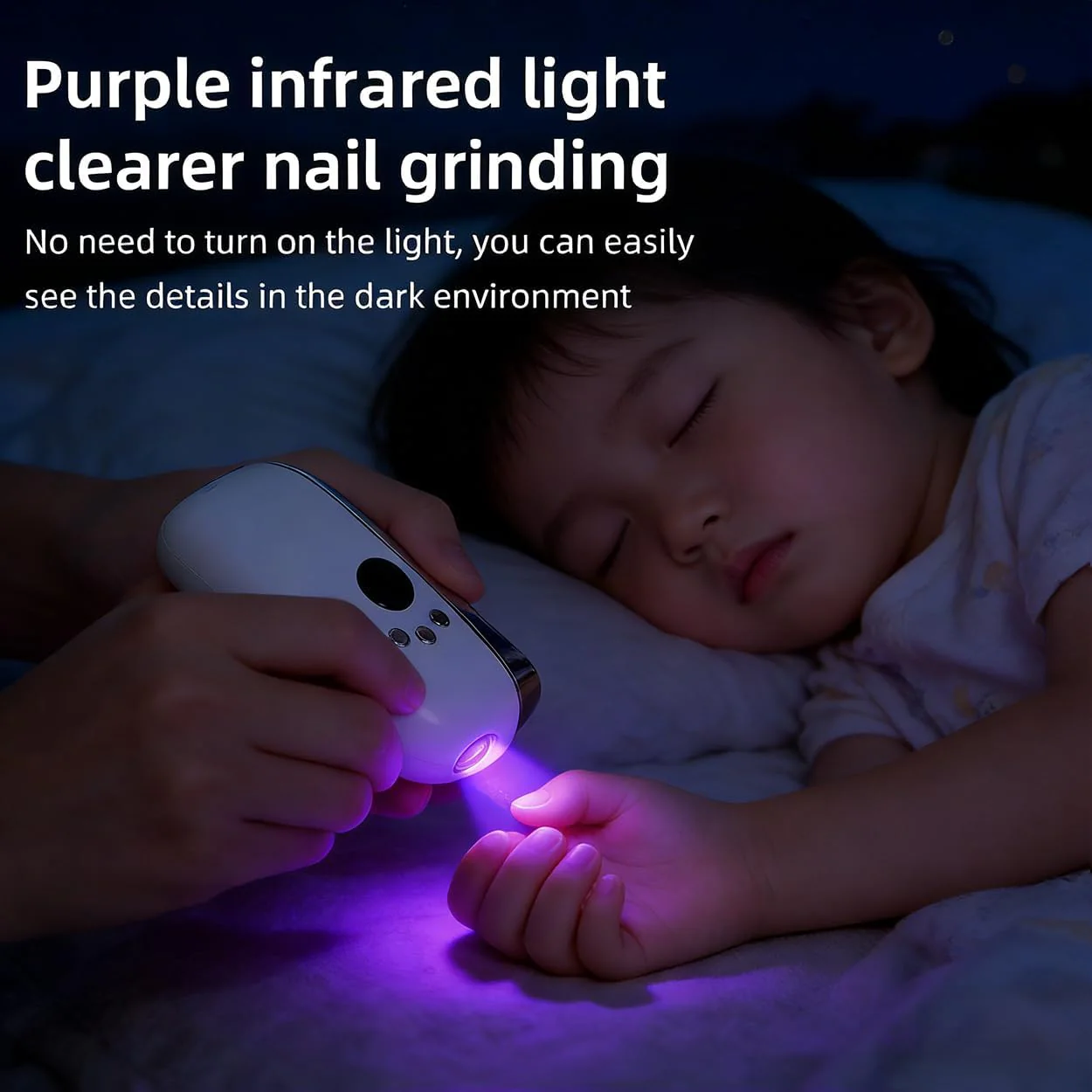 Elektrischer Nagelknipser + Schrägknipser Set – 3-in-1 Nagelfeile mit LED, Alloy-Klinge, leise & vib - Image 5