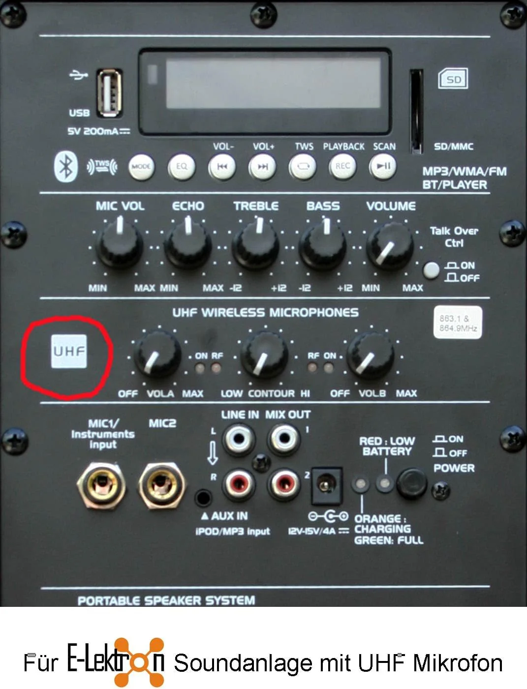 Elektron UHF Headset-Mikrofon für PA Soundanlage EL30-M & EL38-M MK-III (863.1MHz), 863.1MHz - Image 6