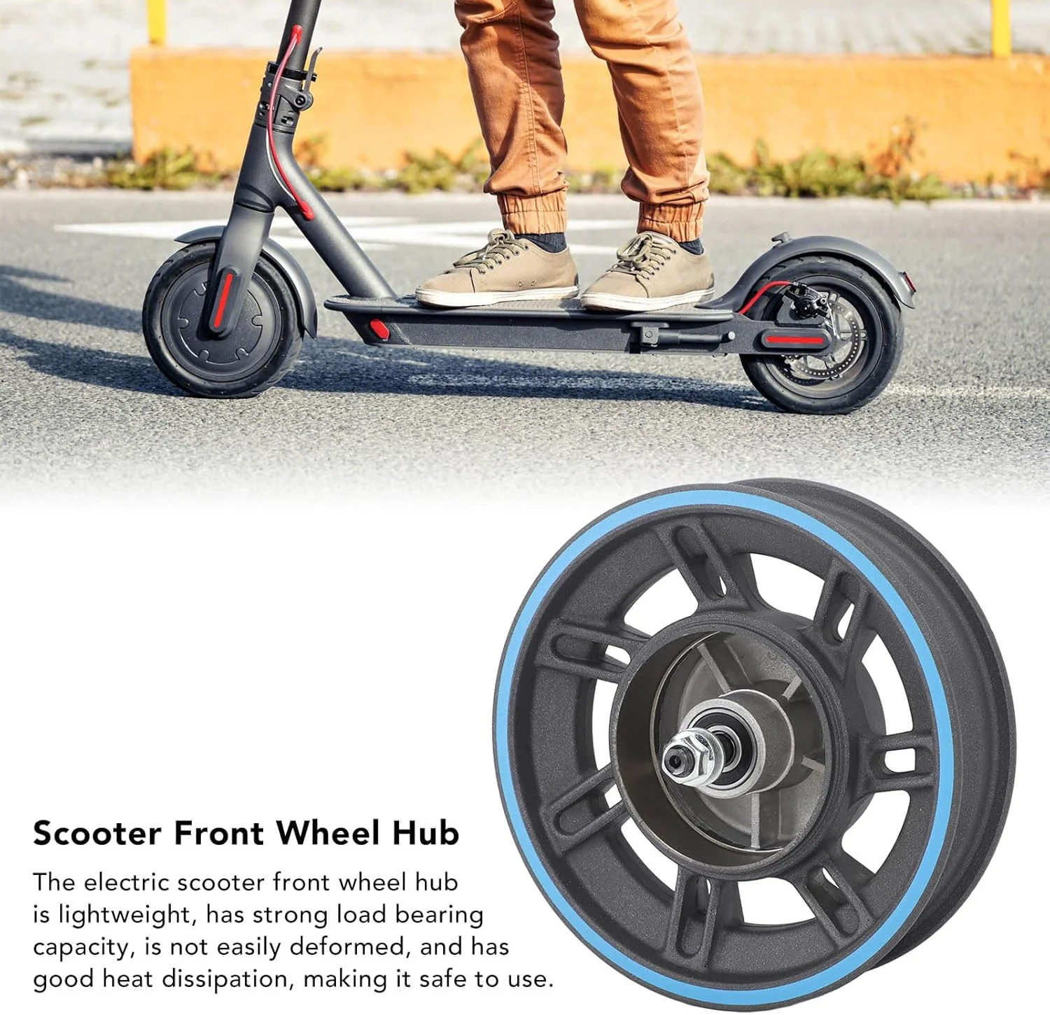 Elektroroller Vorderradnabe für MAX G30D, E-Scooter Vorderrad Nabe Aluminiumlegierung E-Roller Radna - Image 4