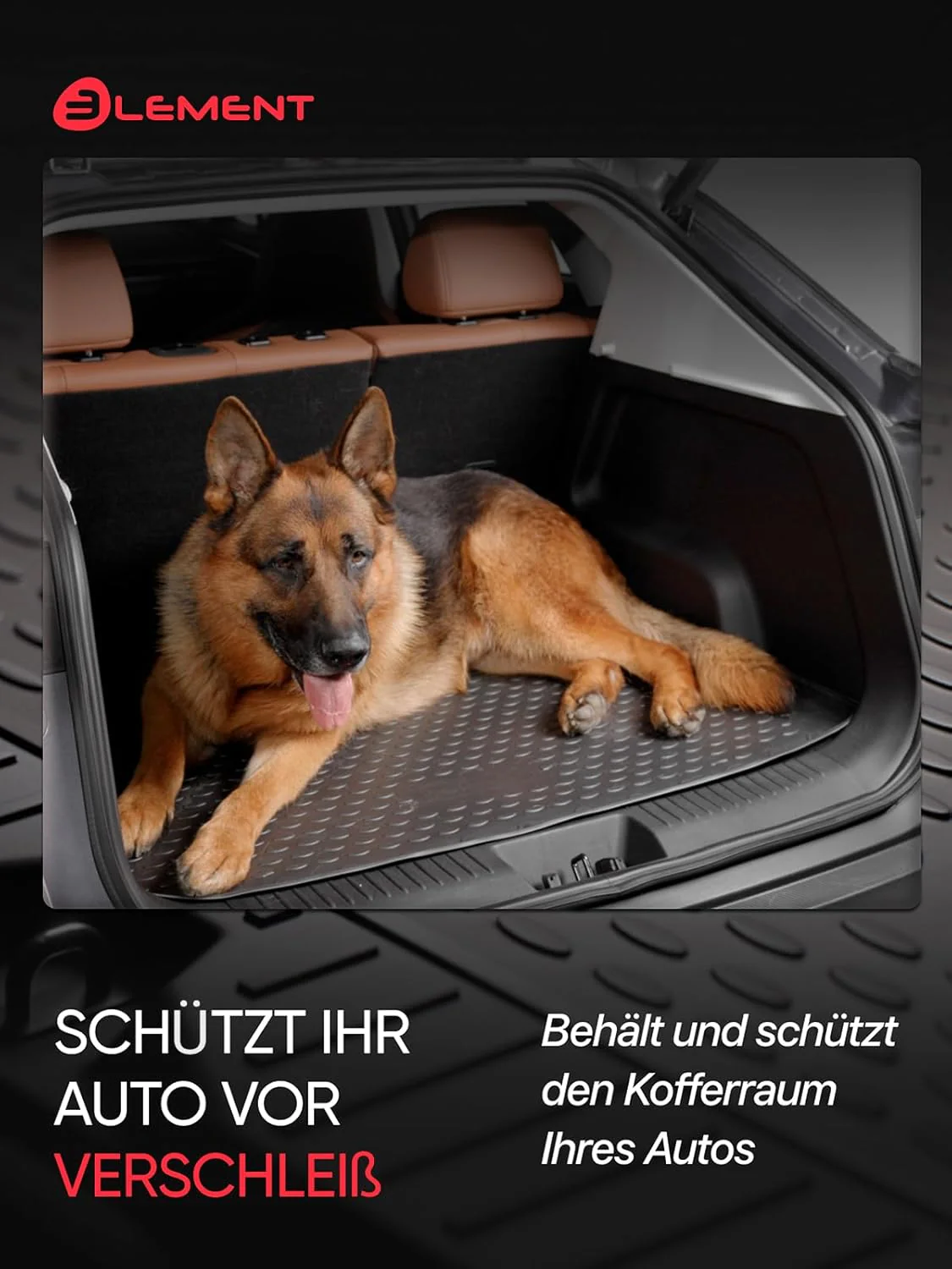 Element Passgenaue Premium Kofferraummatte Laderaumwanne passend für Volkswagen iD.3, (E11, E12) 11/ - Image 5