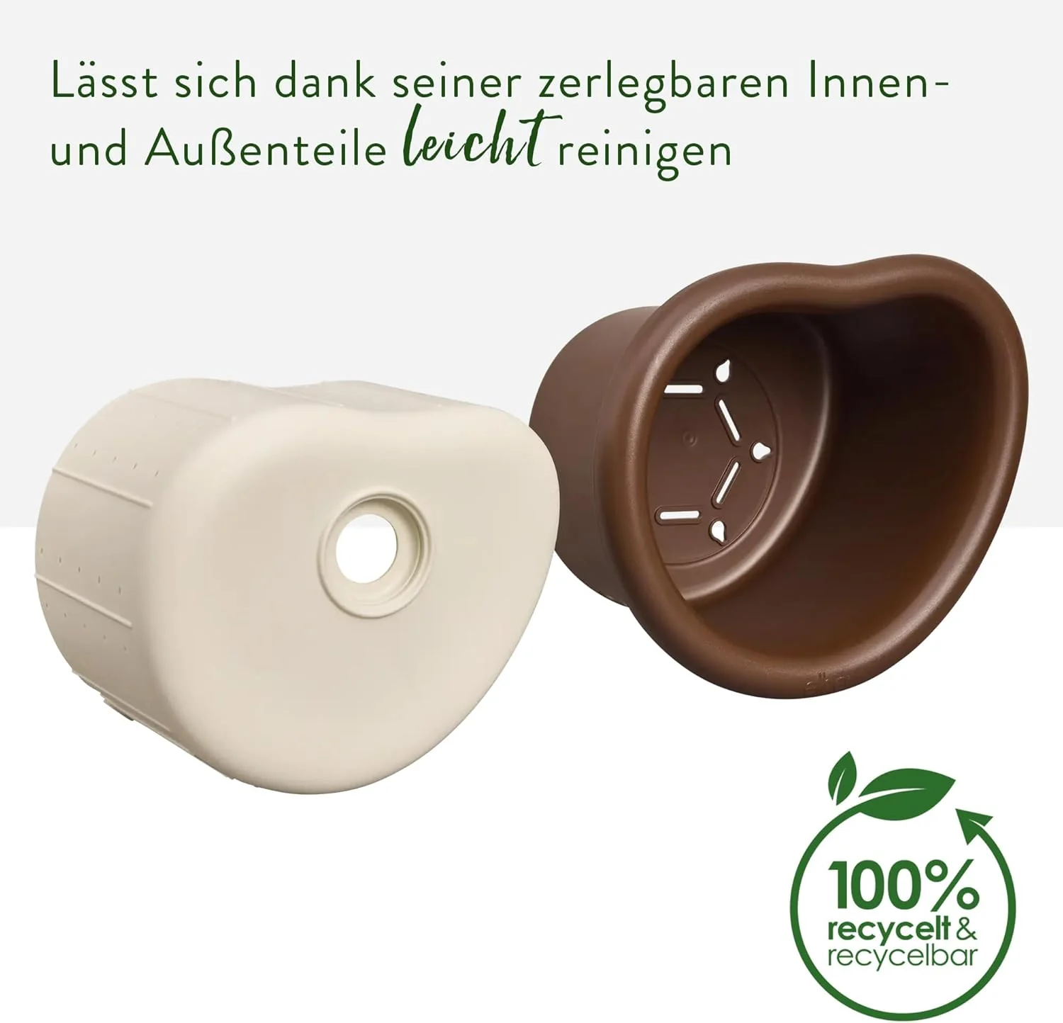 Elho Organic Bird House 25cm - Vogelhaus - für über 11 Arten - 100% Recyceltem Plastik - L27.4 x B16 - Image 3