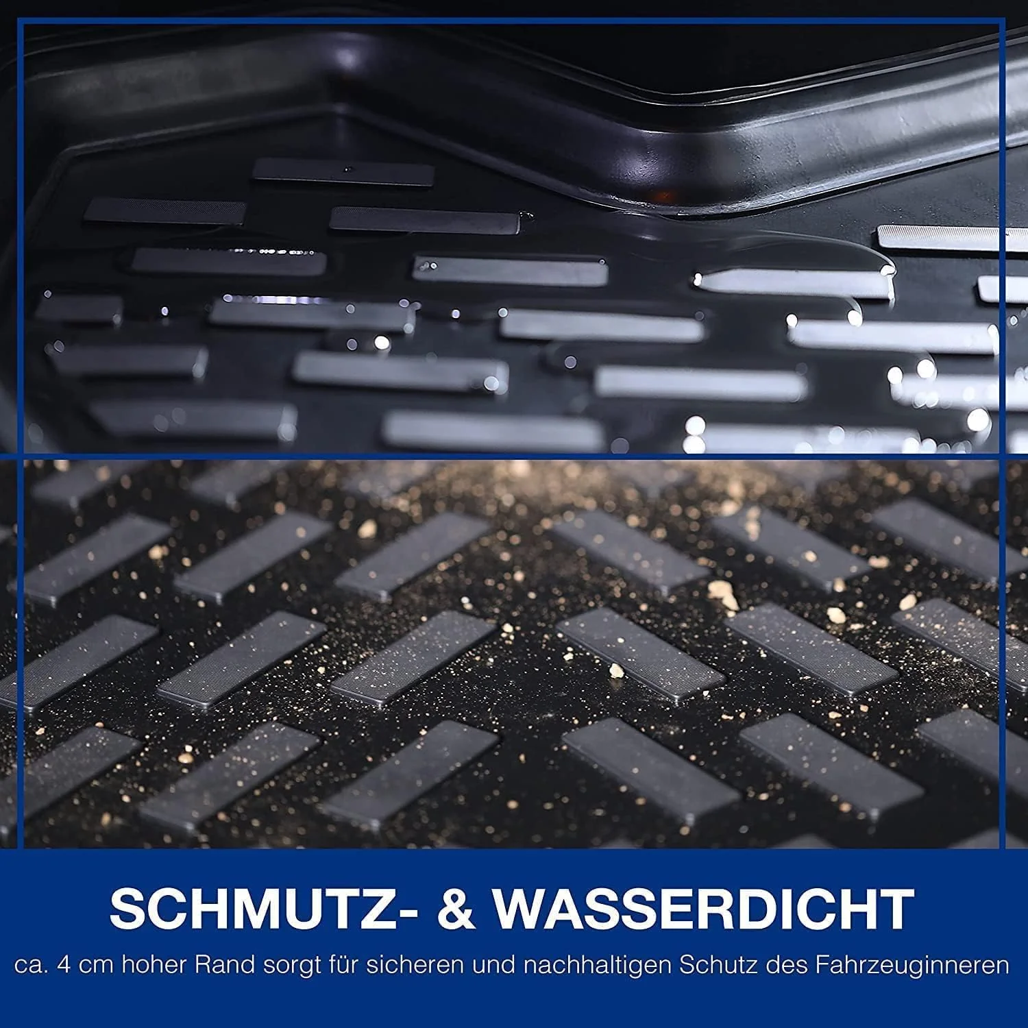 ELMASLINE 3D Gummimatten & Kofferraumwanne Set für Audi Q3 8U 2011-2018 | Zubehör Fussmatten + Koffe - Image 5