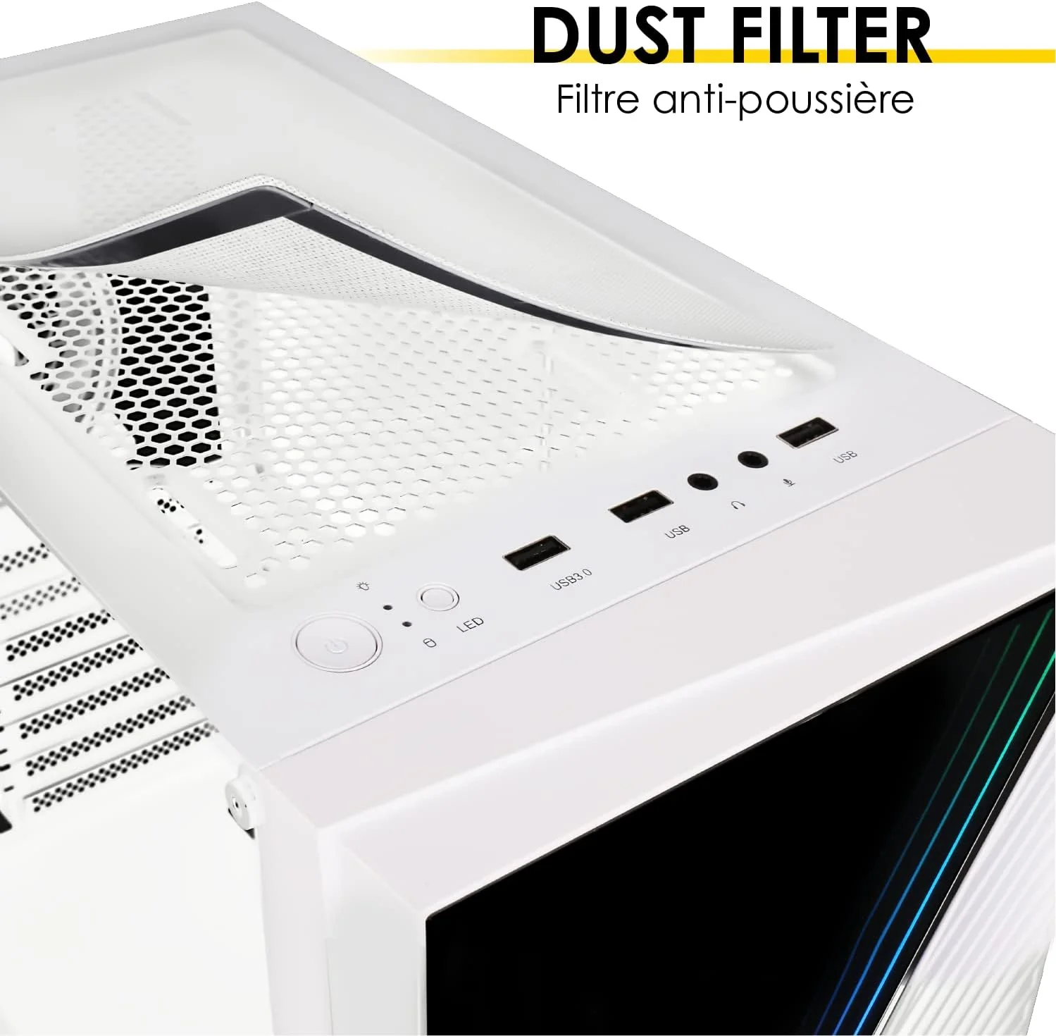 Empire Gaming – PC-Gehäuse Gamer Crystal – ARGB Mittelgrosser Tower ATX, Micro ATX und ITX – 3D-Spie - Image 6
