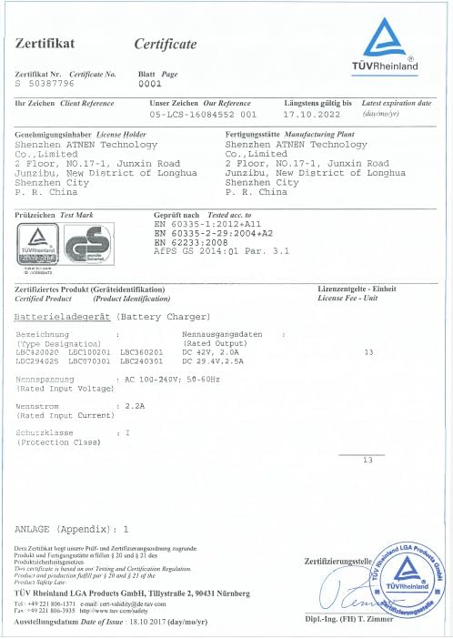 Enerpower Li-Ion Ladegerät 36V ersetzt Derby Cycle Impulse 2A -XLR-4 für Kalkhoff - Image 6