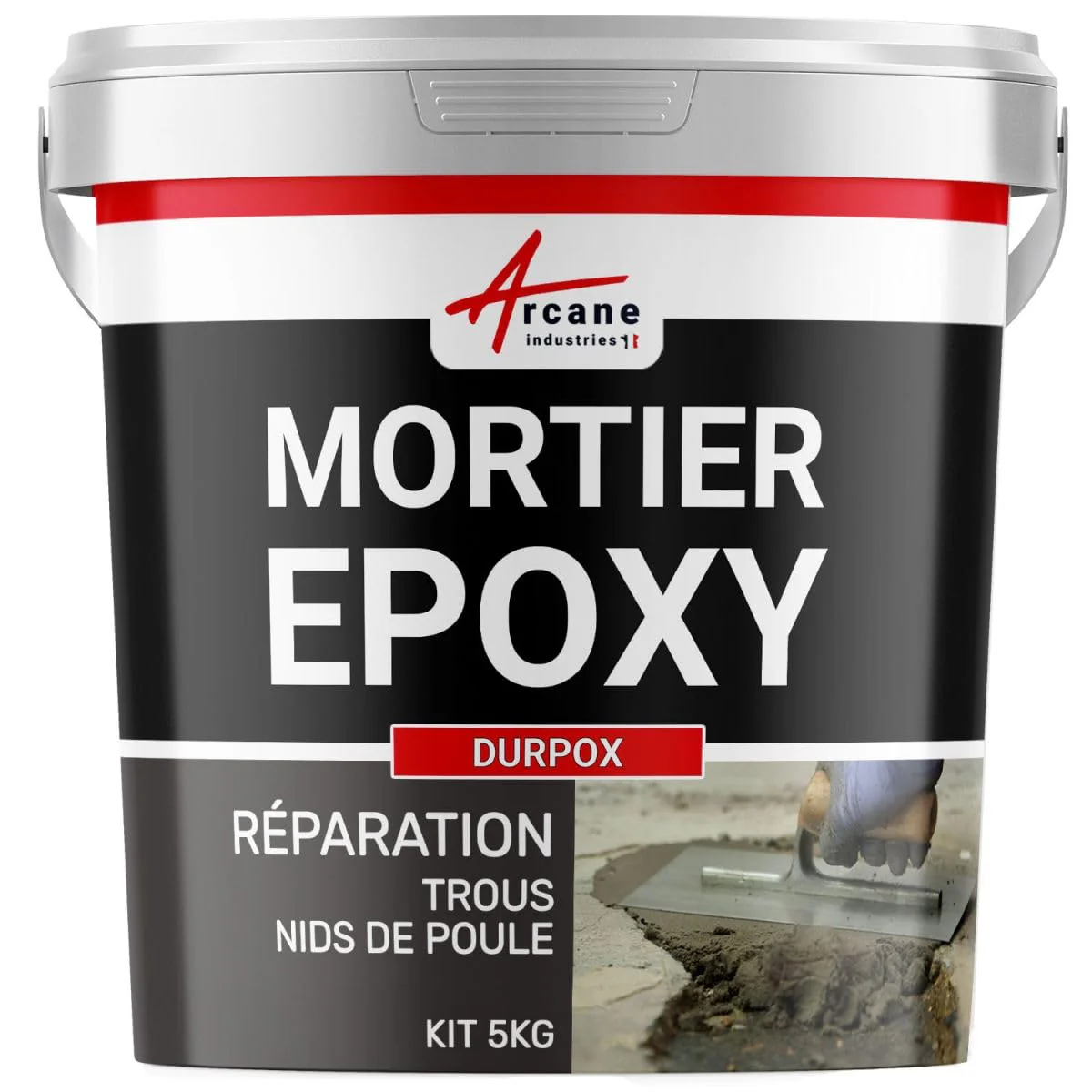 Epoxid-Reparaturmörtel für Löcher und Schlaglöcher: DURPOX - 5 kg, 5 kg