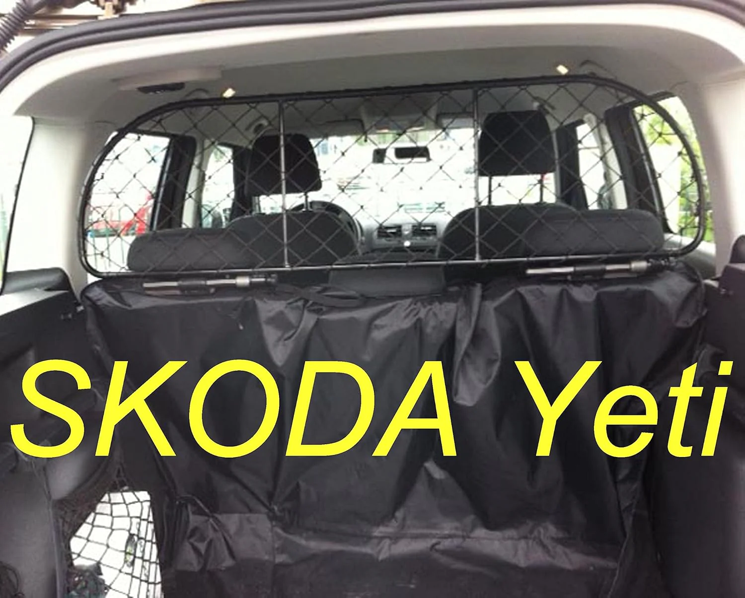 ERGOTECH Trenngitter Hundegitter für Skoda Yeti, RDA65-L, für Hunde und Gepäck - Image 2
