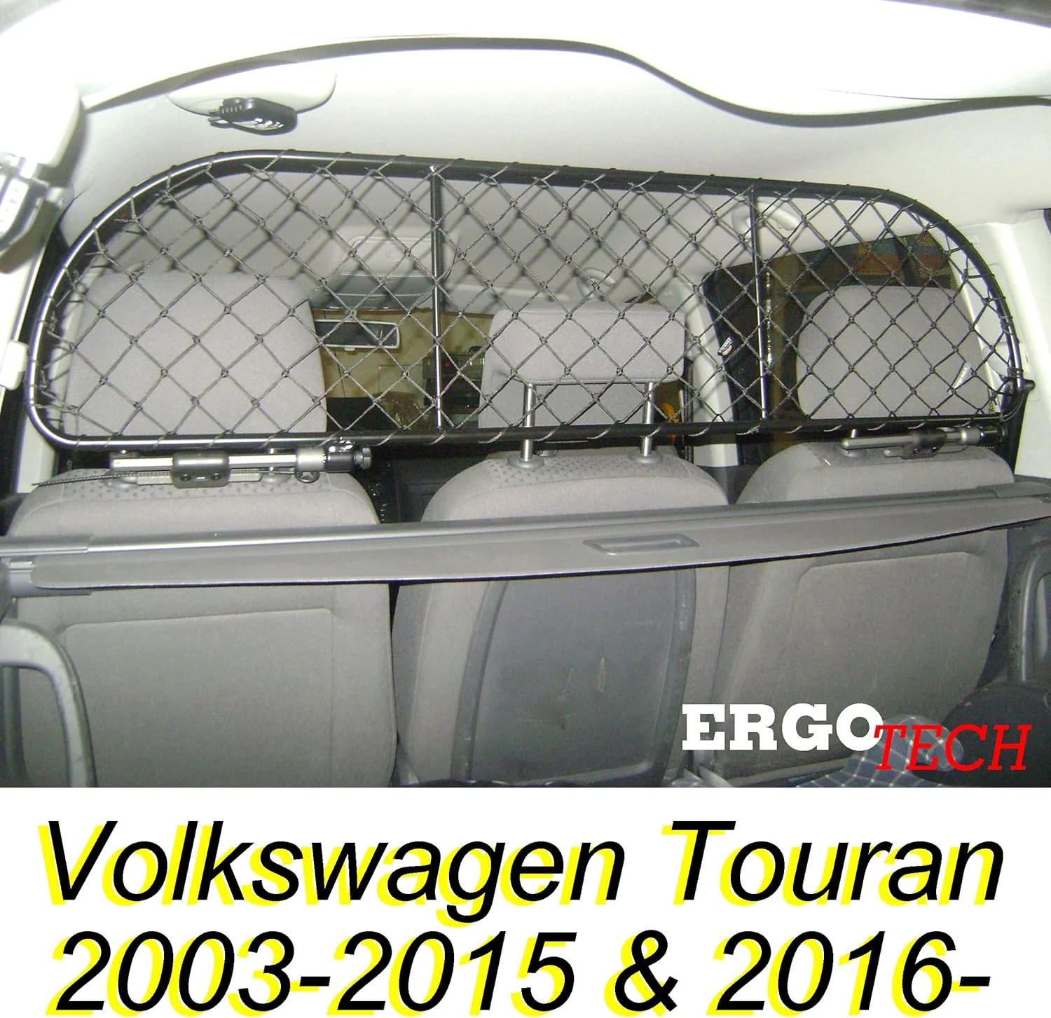 ERGOTECH Trennnetz Trenngitter Hundenetz Hundegitter für Volkswagen Touran BJ 2003-2015 und ab BJ 20 - Image 2