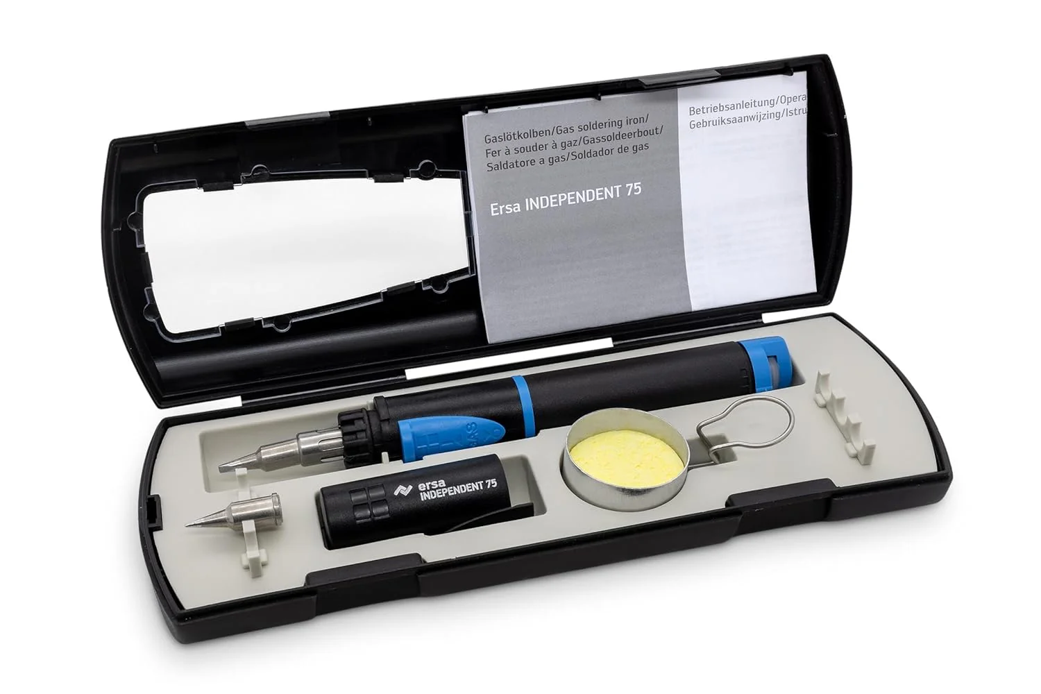 ERSA Independent 75 BASIC-Set Gaslötkolben 75W Temperatur bis 580 °C inkl. 2 Lötspitzen Transportbox - Image 8