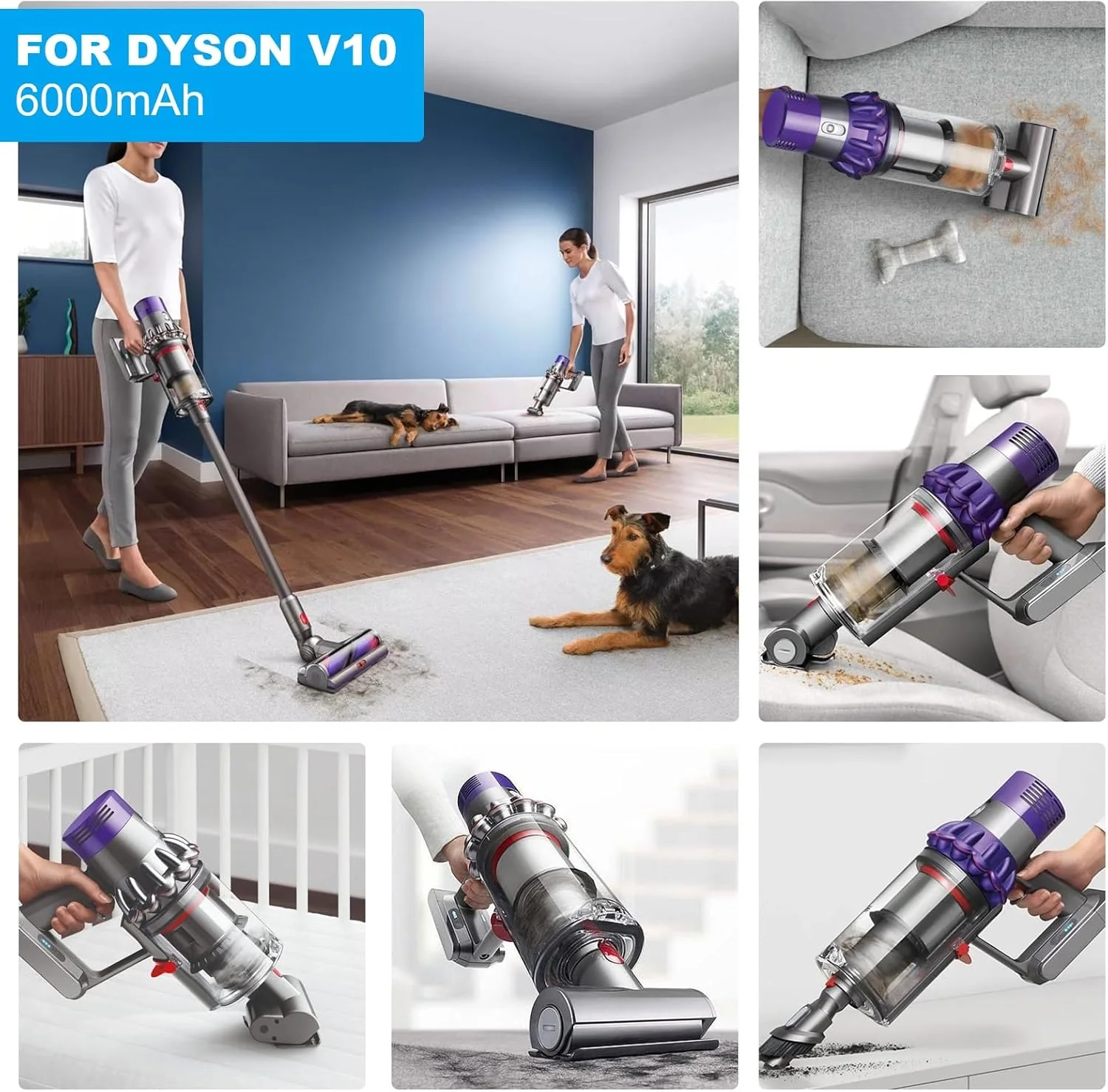 Ersatzakku für Dyson SV12 Akku V10 Animal Motörhead Absolute Fluffy Total Clean Staubsauger Batterie - Image 7