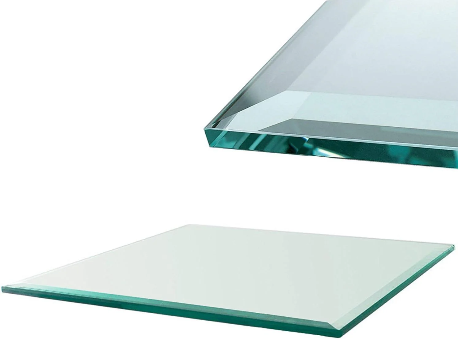 Euro Tische Glasplatte für Kaminofen und Tischplatte in 80x60cm Facettenschliff, Schutzplatte mit 6m - Image 7