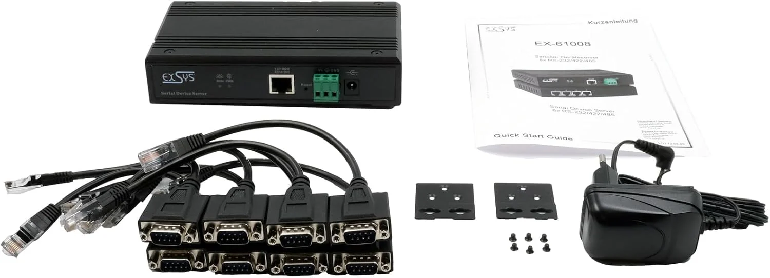 EXSYS EX-61008 Serial Device Server 8 x Seriell RS-232/422/485 - Image 4