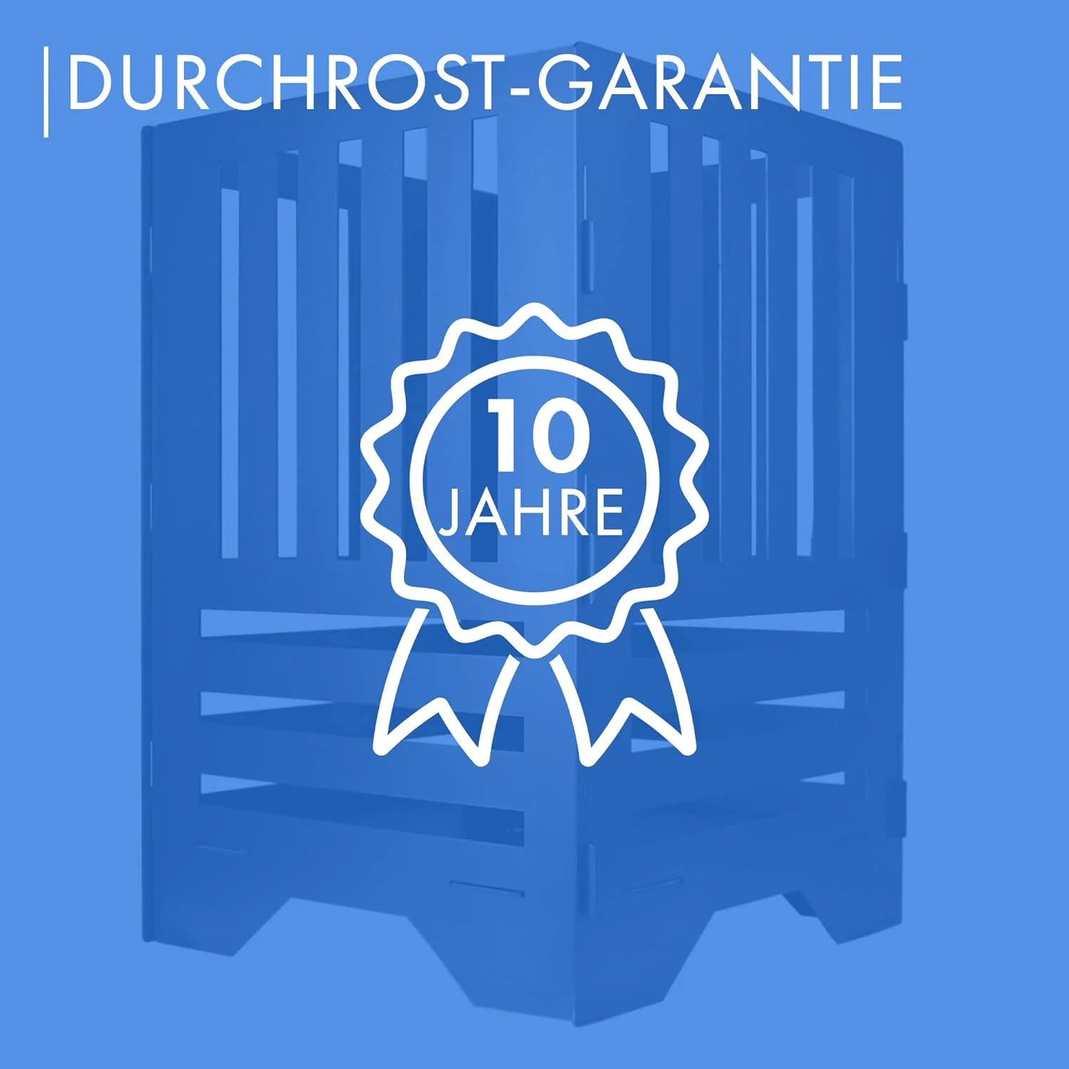 EXTRAVAGANT® Feuertonne Feuerstelle Feuerkorb Feuersäule für den Garten Terrasse Stahl Rostoptik Uni - Image 8
