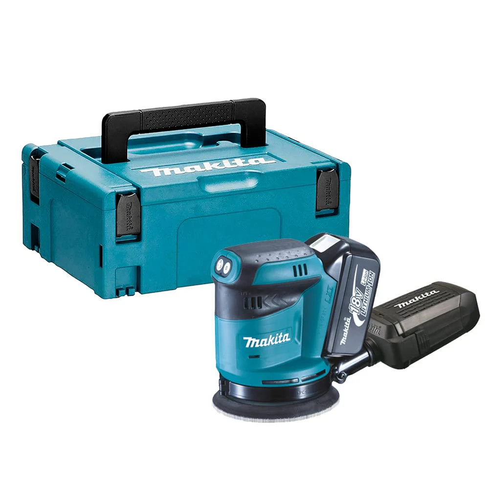 Exzenterschleifer 125mm LXT 18V + 1x BL1850B + Makpac