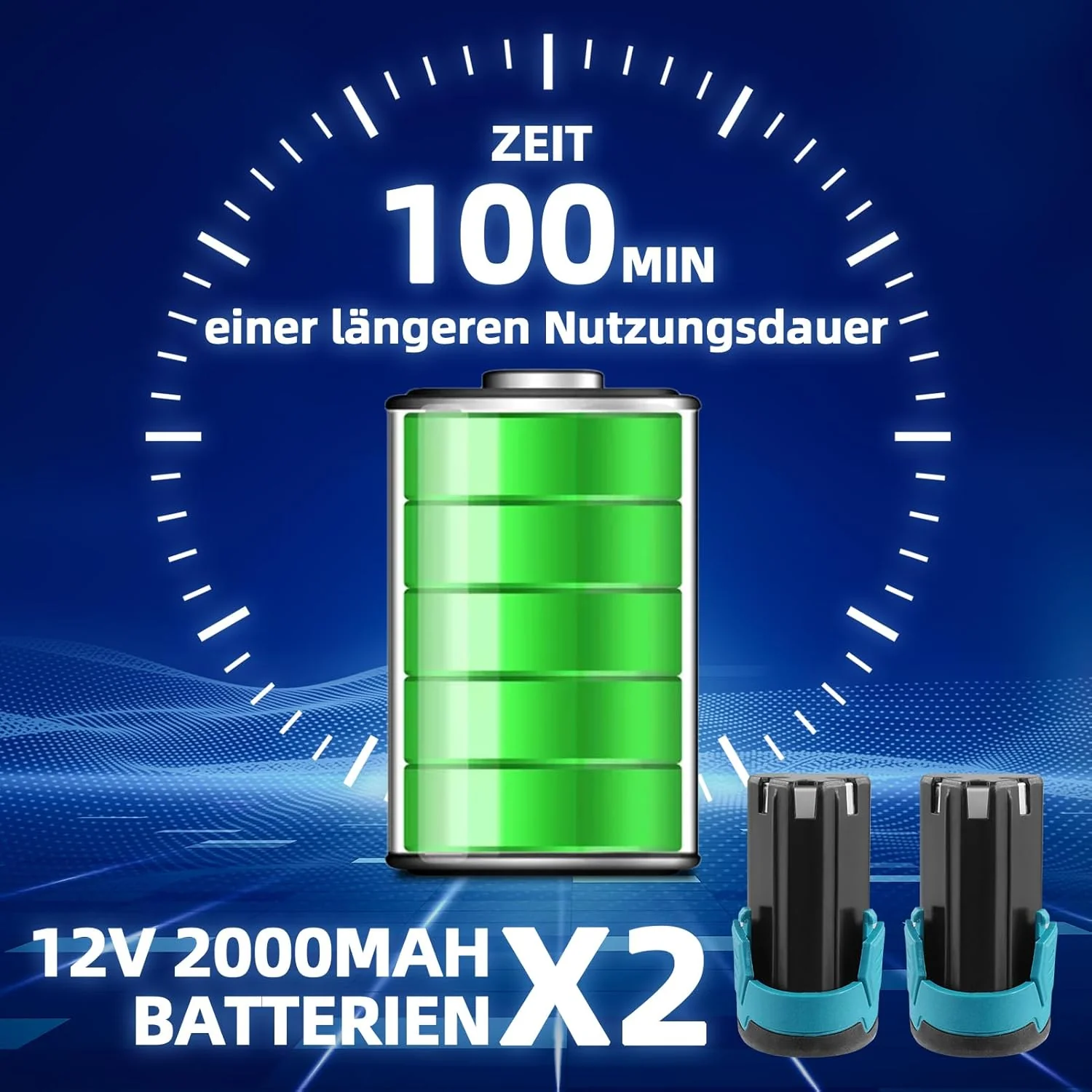 Exzenterschleifer 150mm, 8 Einstellbare Geschwindigkeiten, 2500-5500 U/min Schleifmaschine, Geschwin - Image 4