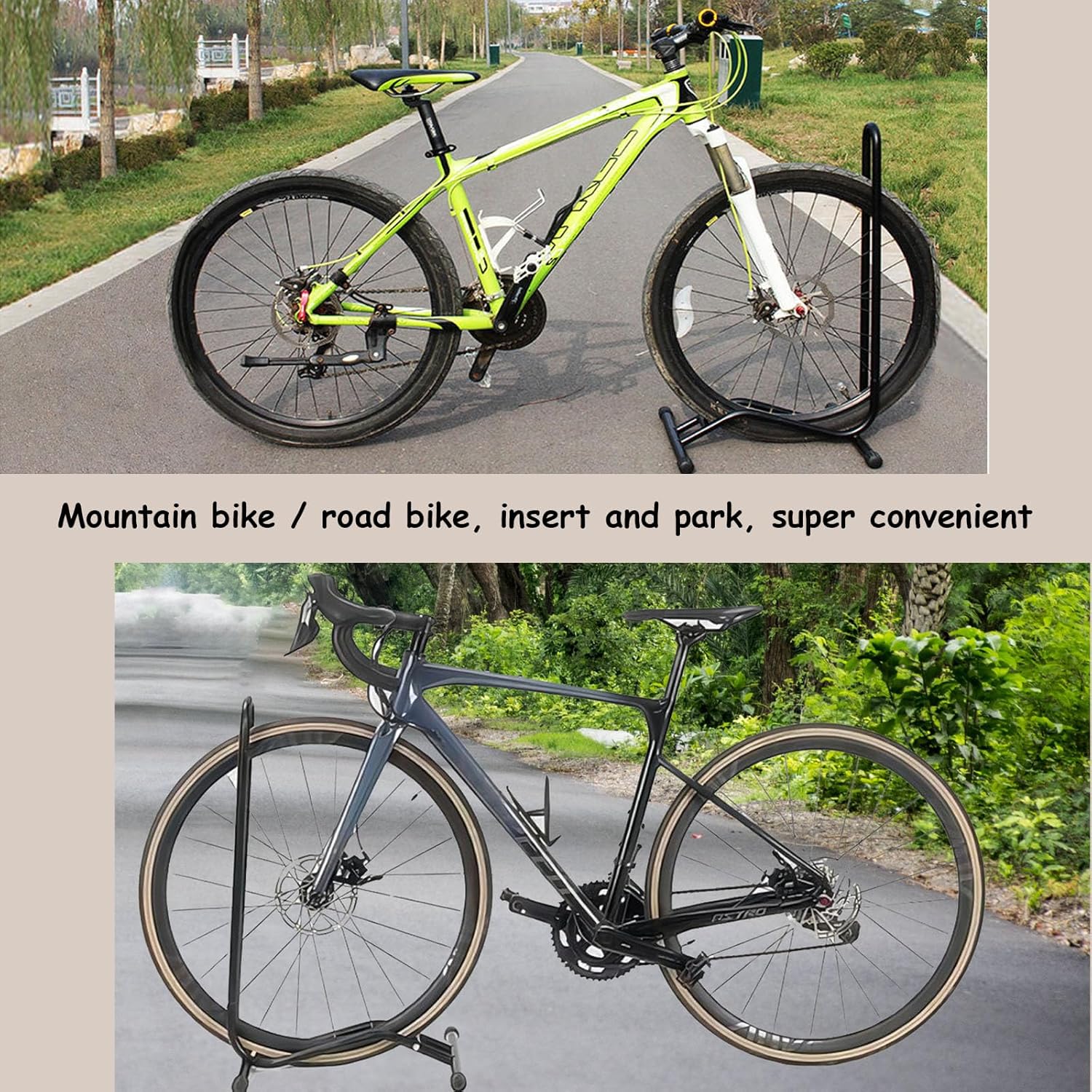 Fahrradständer Boden, freistehend, aufrecht, platzsparend, geeignet für Fahrrad ständer Mountainbike - Image 2