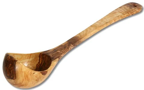 FAIMEX Schöpflöffel Olivenholz 15x30 cm - Rustikal, 1 Stück