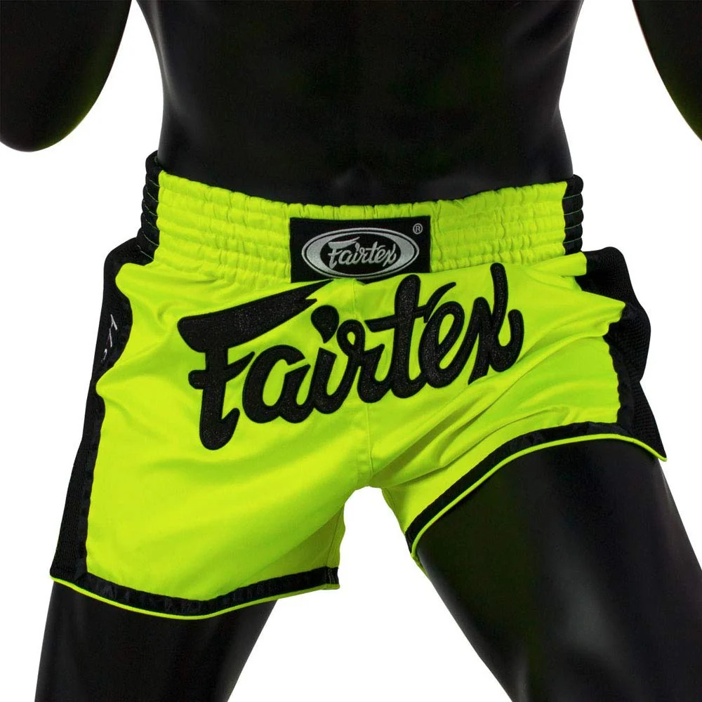 Fairtex Muay Thai Shorts, BS1706, neon-gelb XL Neon-gelb, XL Neon-gelb