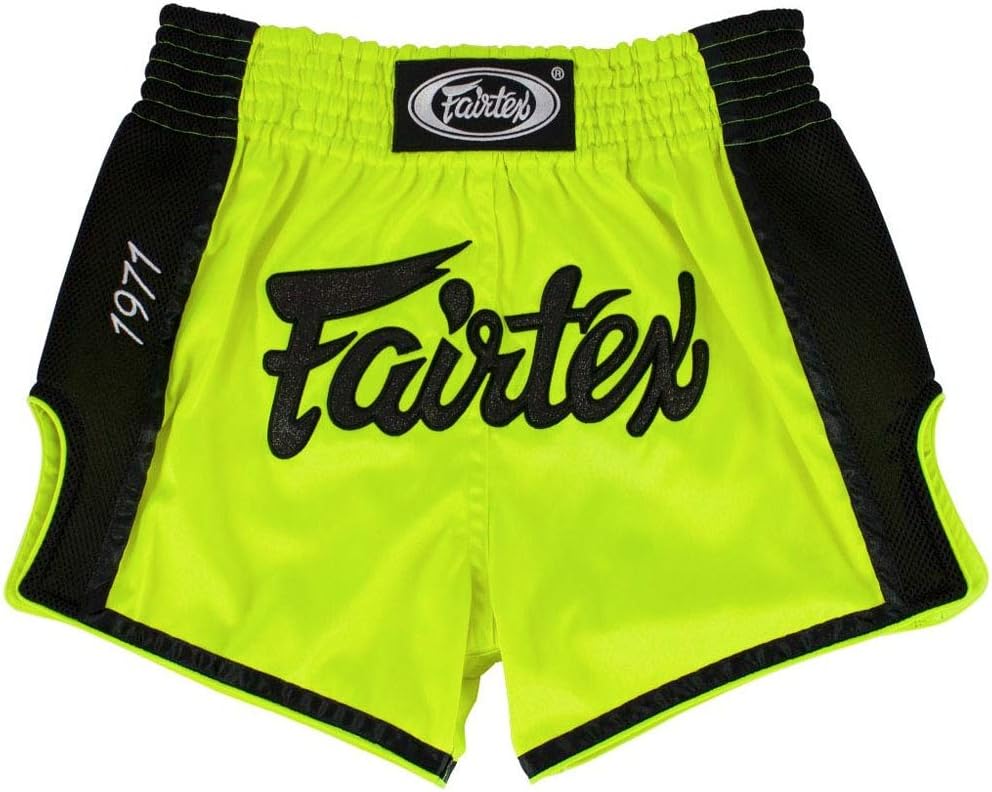 Fairtex Muay Thai Shorts, BS1706, neon-gelb XL Neon-gelb, XL Neon-gelb - Image 4