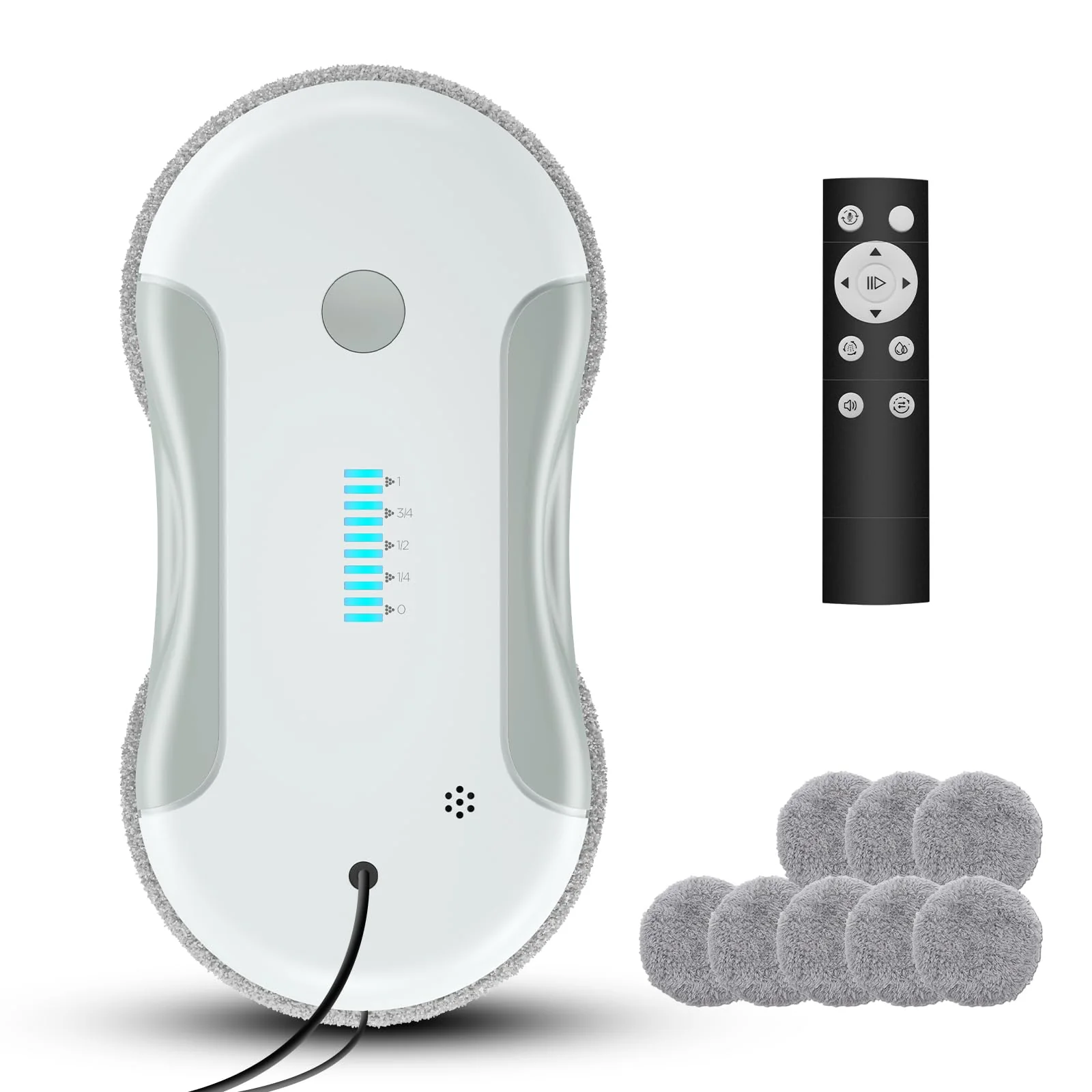Fensterputzroboter, Fensterputzer Elektrisch mit 5800 Pa Saugleistung, Fensterroboter mit Mehrsprach