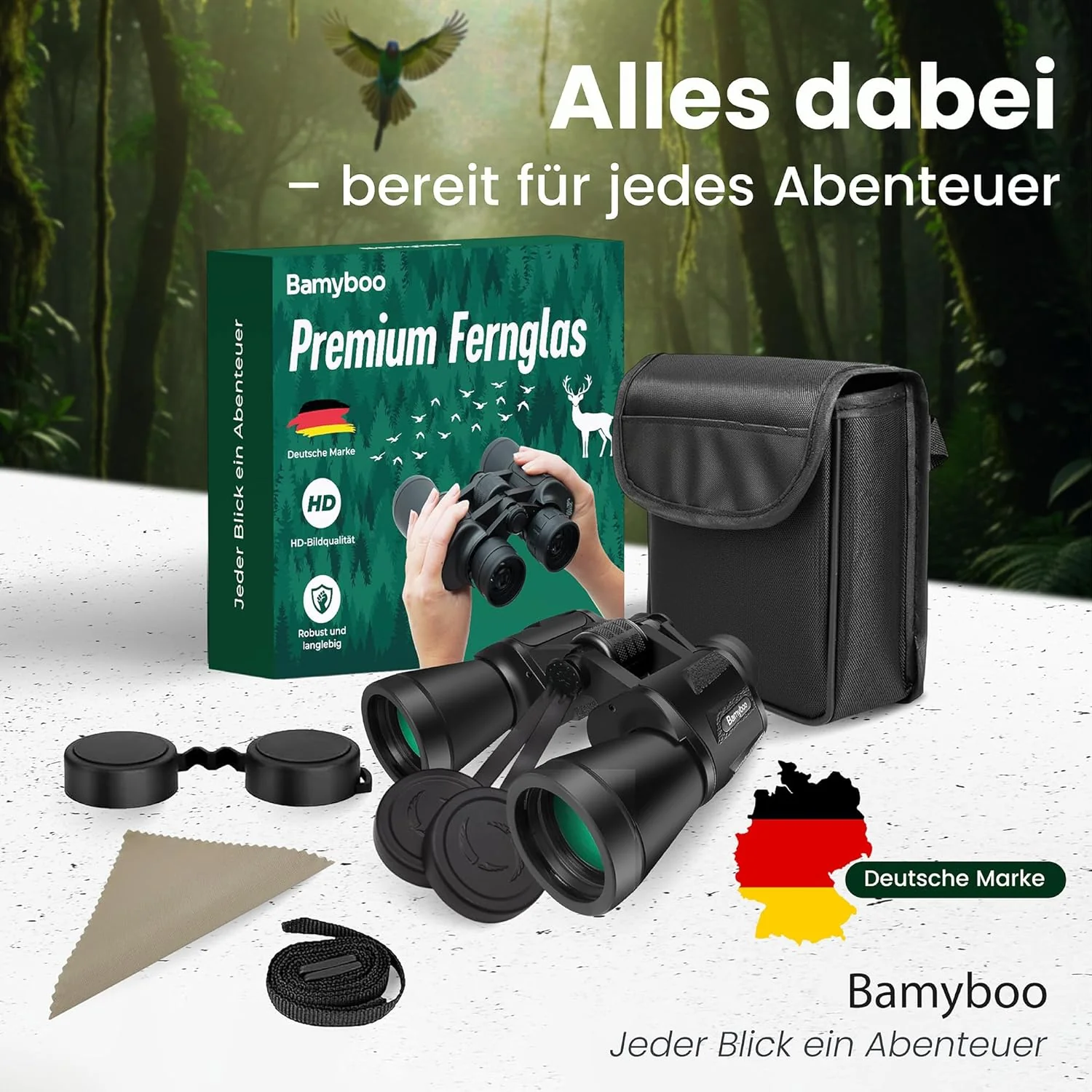 Fernglas – 20x50, Outdoor Fernglas wasserdicht für Erwachsene & Kids - Image 7
