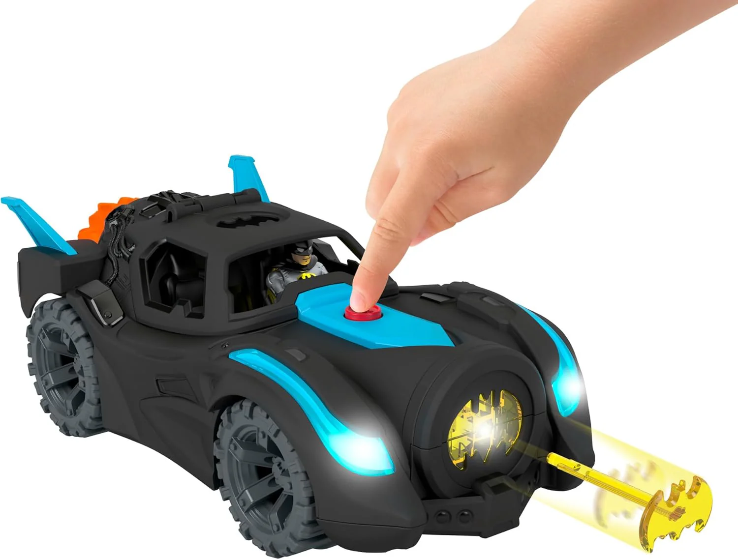 Fisher-Price Imaginext HGX96 - DC Super Friends Lights & Sounds Batmobile, Spielzeug ab 3 bis 8 Jahr - Image 4