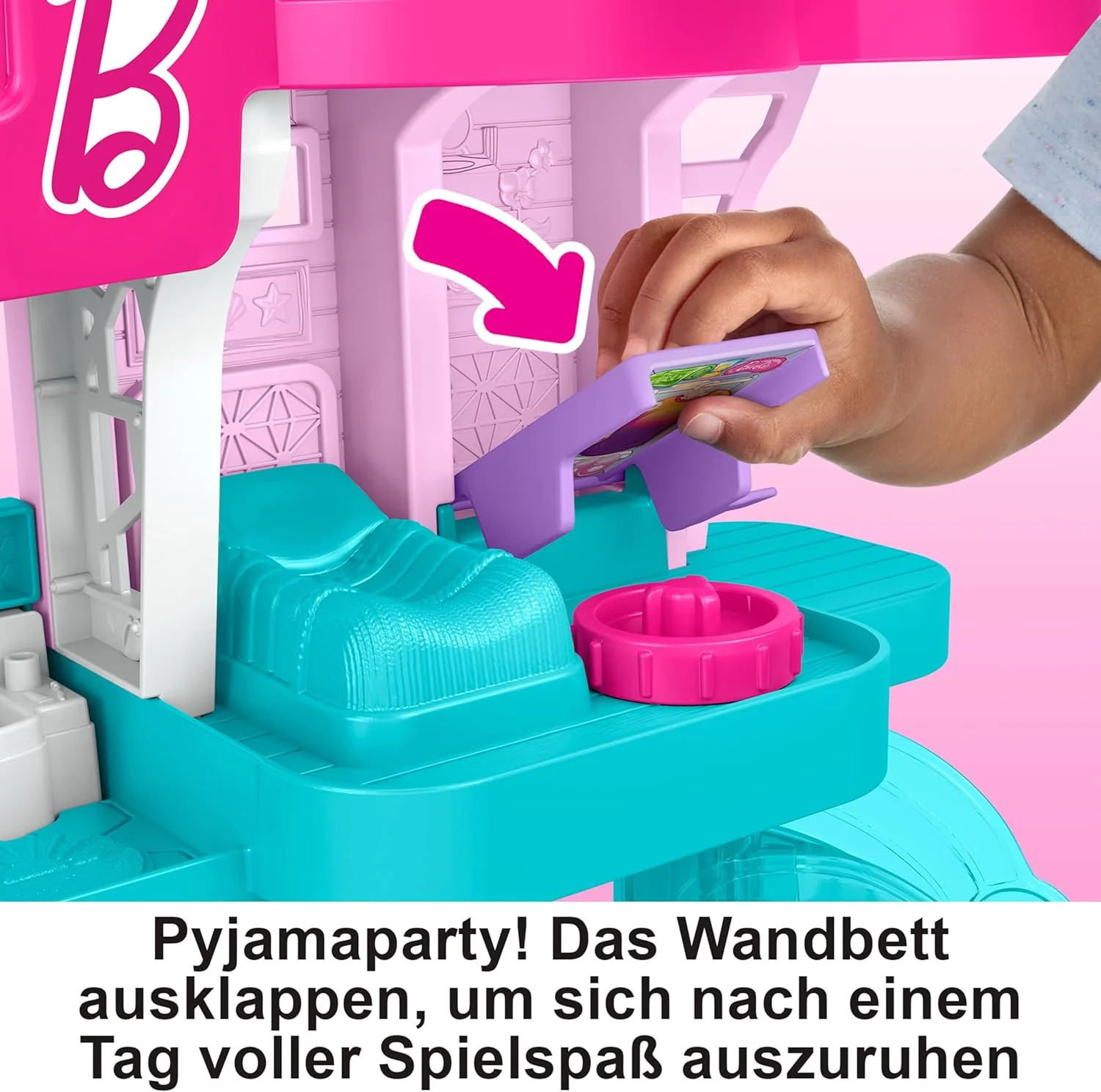 Fisher-Price Little People Kleinkindspielzeug Barbie Strandhaus-Spielset mit Figuren und Zubehör für - Image 5