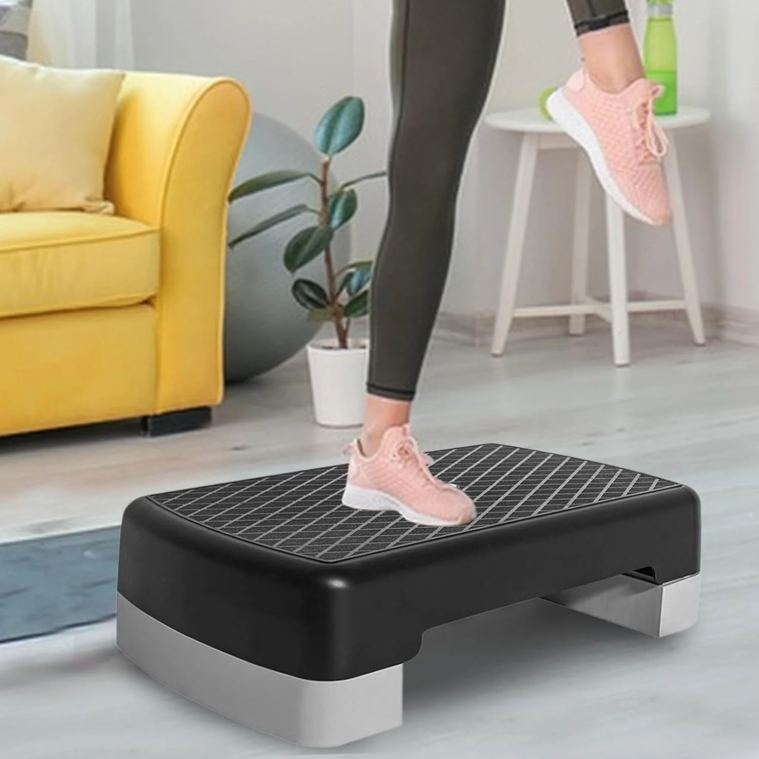 Fitness Stepper Für Zuhause, Aerobic Steppbrett 45 Cm, Grosse Hebeplattform Mit Rutschfestem, Spezie - Image 4
