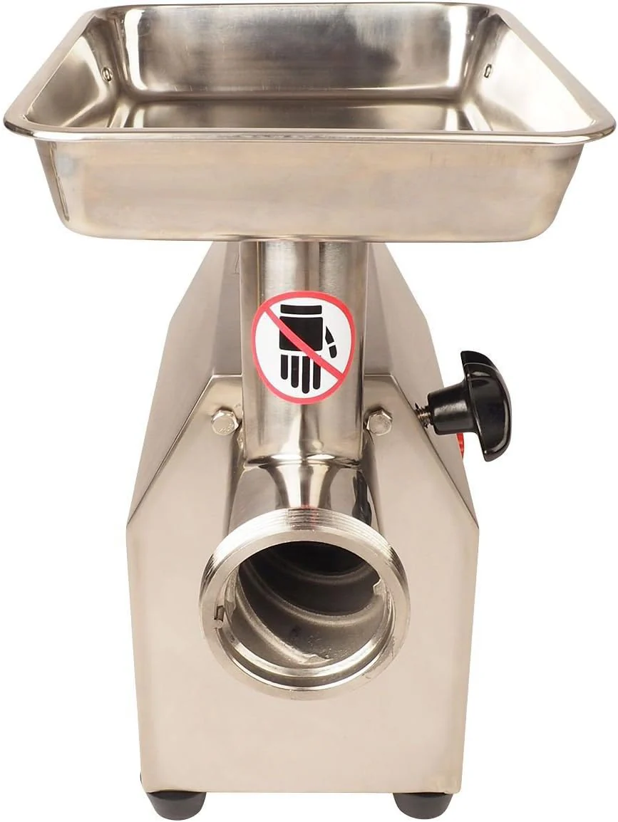 Fleischwolf elektrisch GS Multitrade aus Edelstahl 750 Watt 3 Lochscheiben und 2 Messern und Wurstfü - Image 3