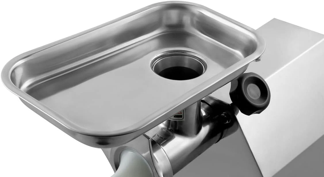 Fleischwolf elektrisch GS Multitrade aus Edelstahl 750 Watt 3 Lochscheiben und 2 Messern und Wurstfü - Image 6
