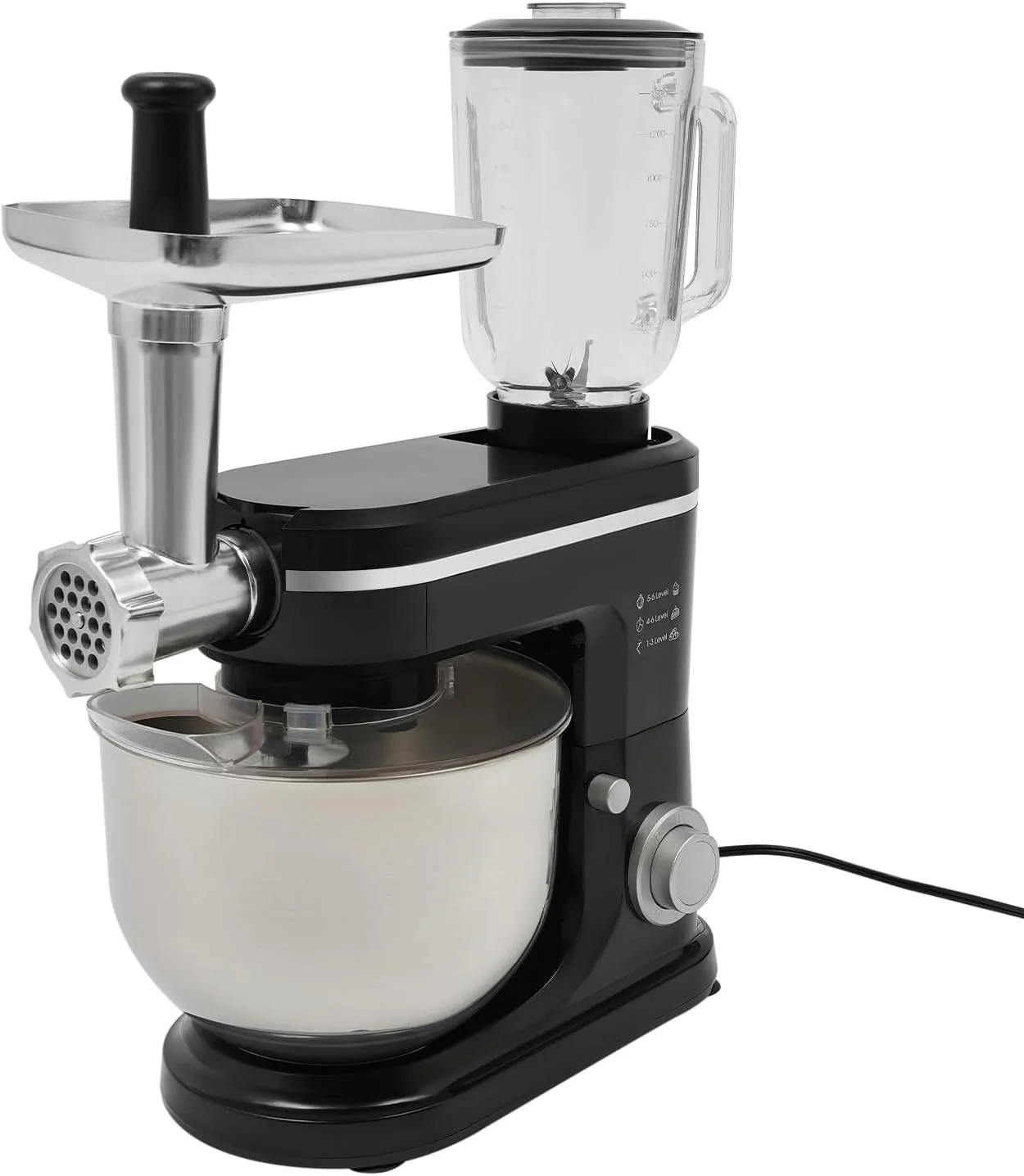 Fleischwolf Knetmaschine Küchenmaschine Standmixer Multifunktionsmixer Freistehend 6L 3 in 1 Rührmas - Image 3