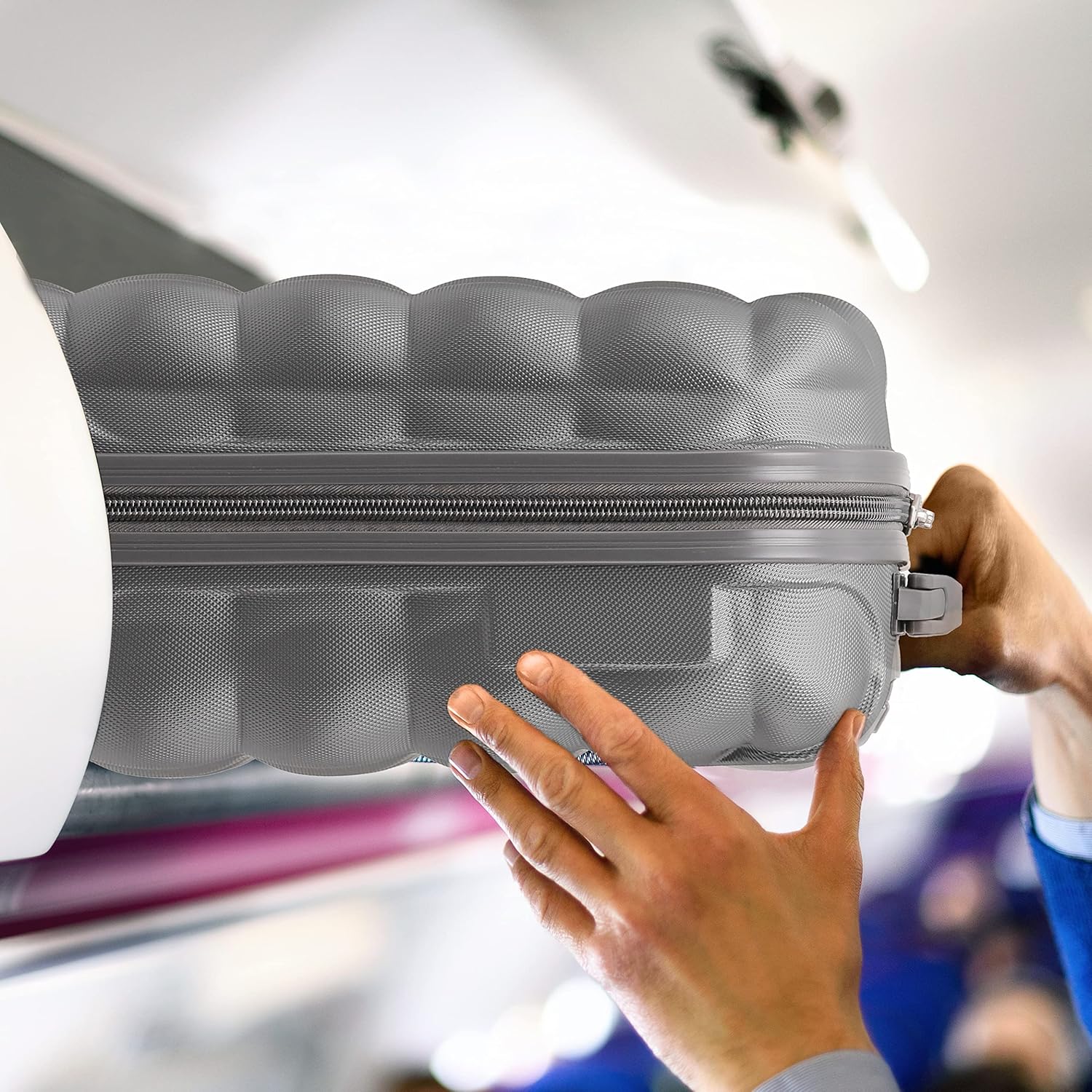 Flight Knight Bubble Suitcase - Ryanair easyJet Jet2 Approved - 8 Wheel Carry Cabin Hardcase 55x35x2 - Image 7