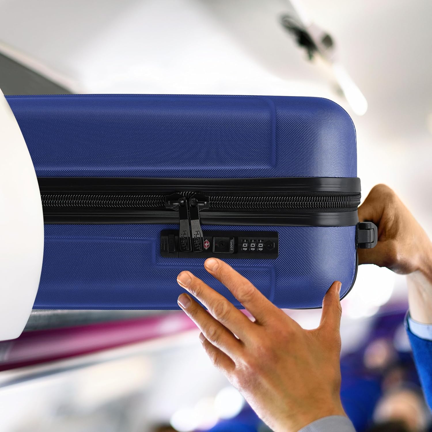 Flight Knight Premium Lightweight Suitcase - TSA-Schloss Mit USB-Anschluss - 8 Spinner-Rader - ABS-H - Image 5