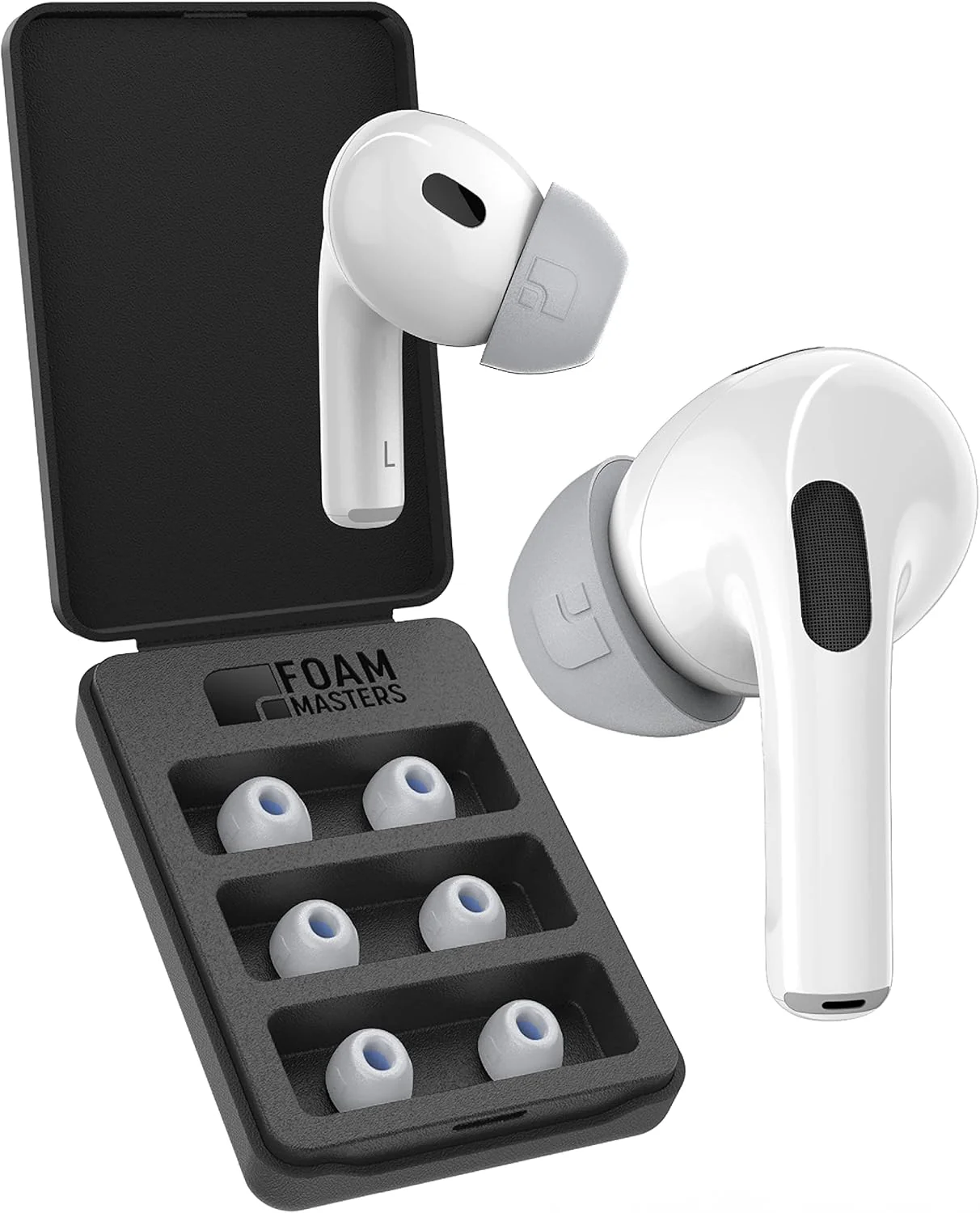 Foam Masters Ohrstöpsel aus Memory-Schaum für AirPods Pro 1. und 2. Generation, 3 Paar, 4.0, bequem, - Image 8