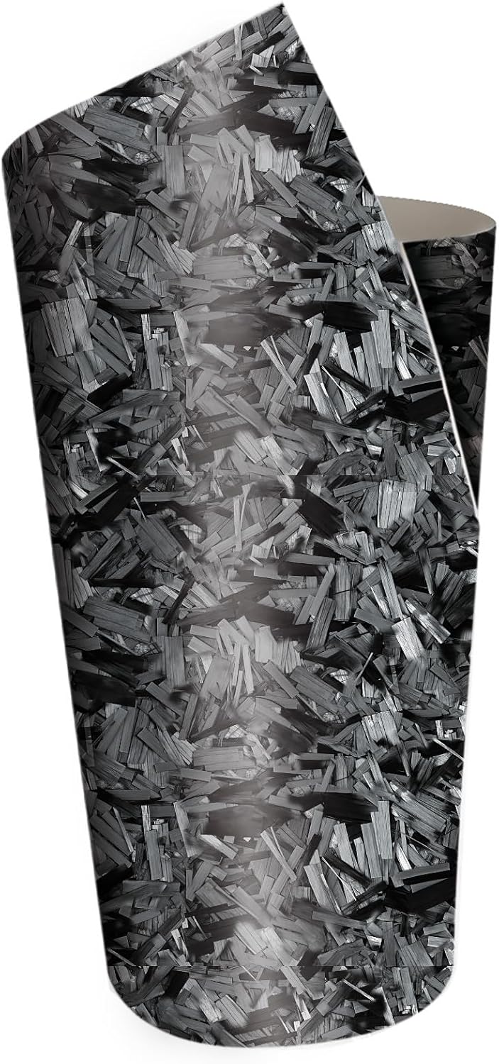 Foliatec Cockpit Designfolie Forged Carbon Folie für Auto Cockpit, schwarz strukturiert, 50 x 50 cm, - Image 2